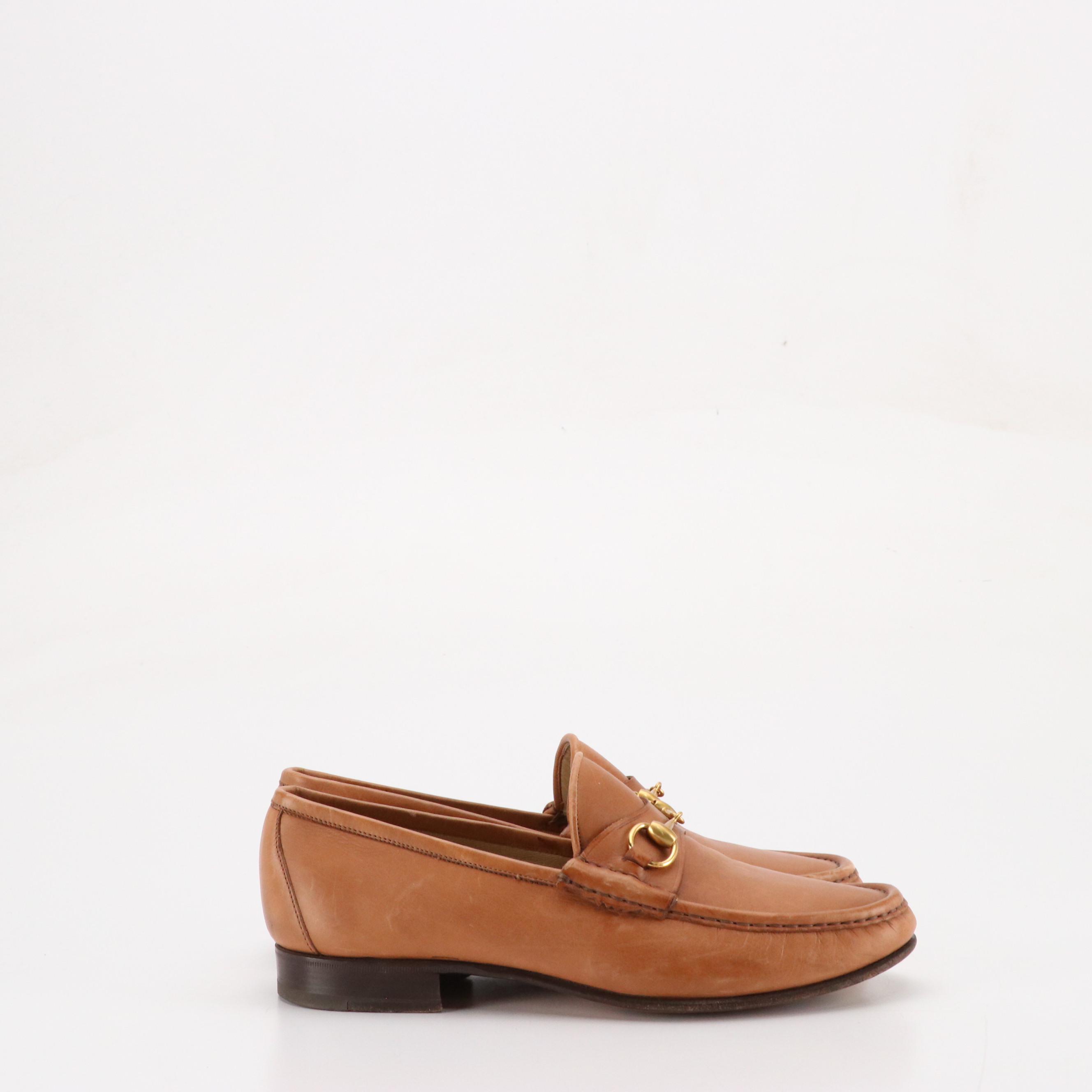 Gucci Leather Horsebit Loafers