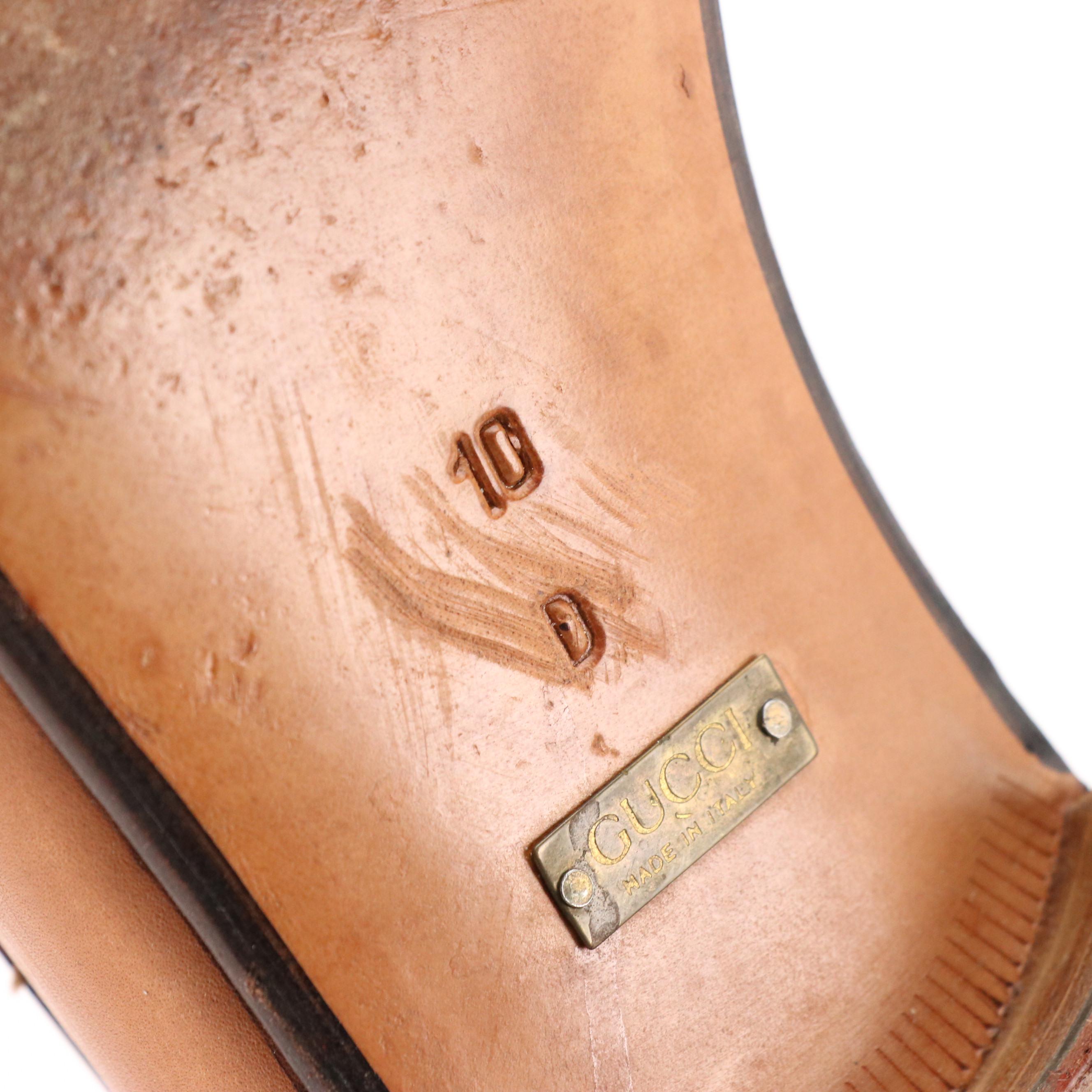 Gucci Leather Horsebit Loafers