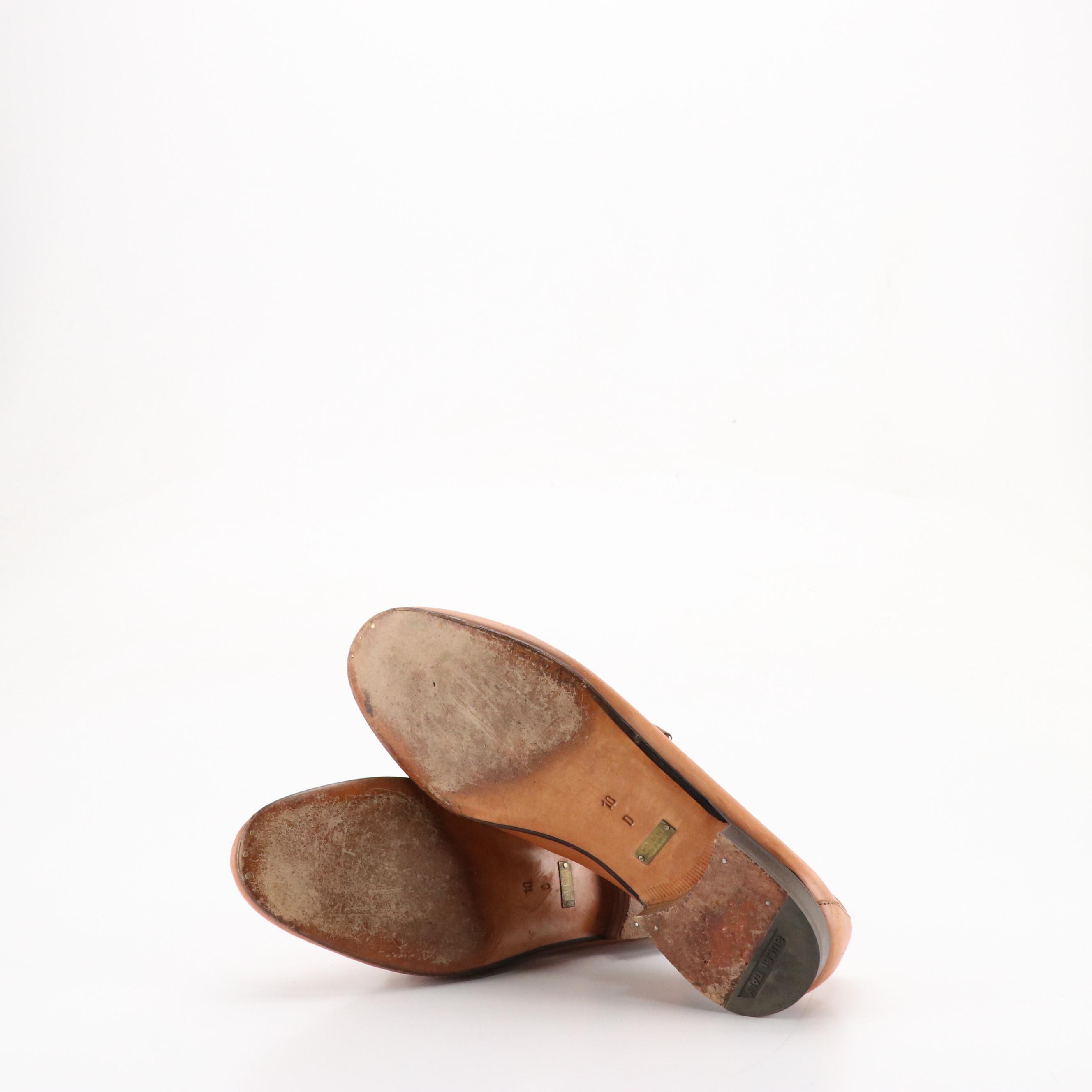 Gucci Leather Horsebit Loafers