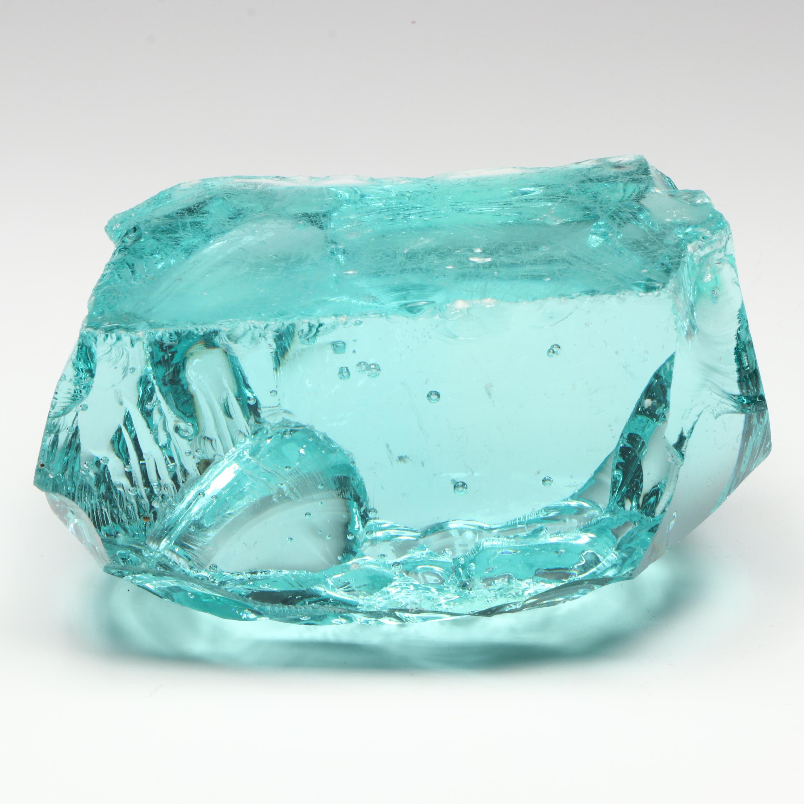 Antique Bennington Clay Marble with Vintage Glass Marbles and Glass Cullet