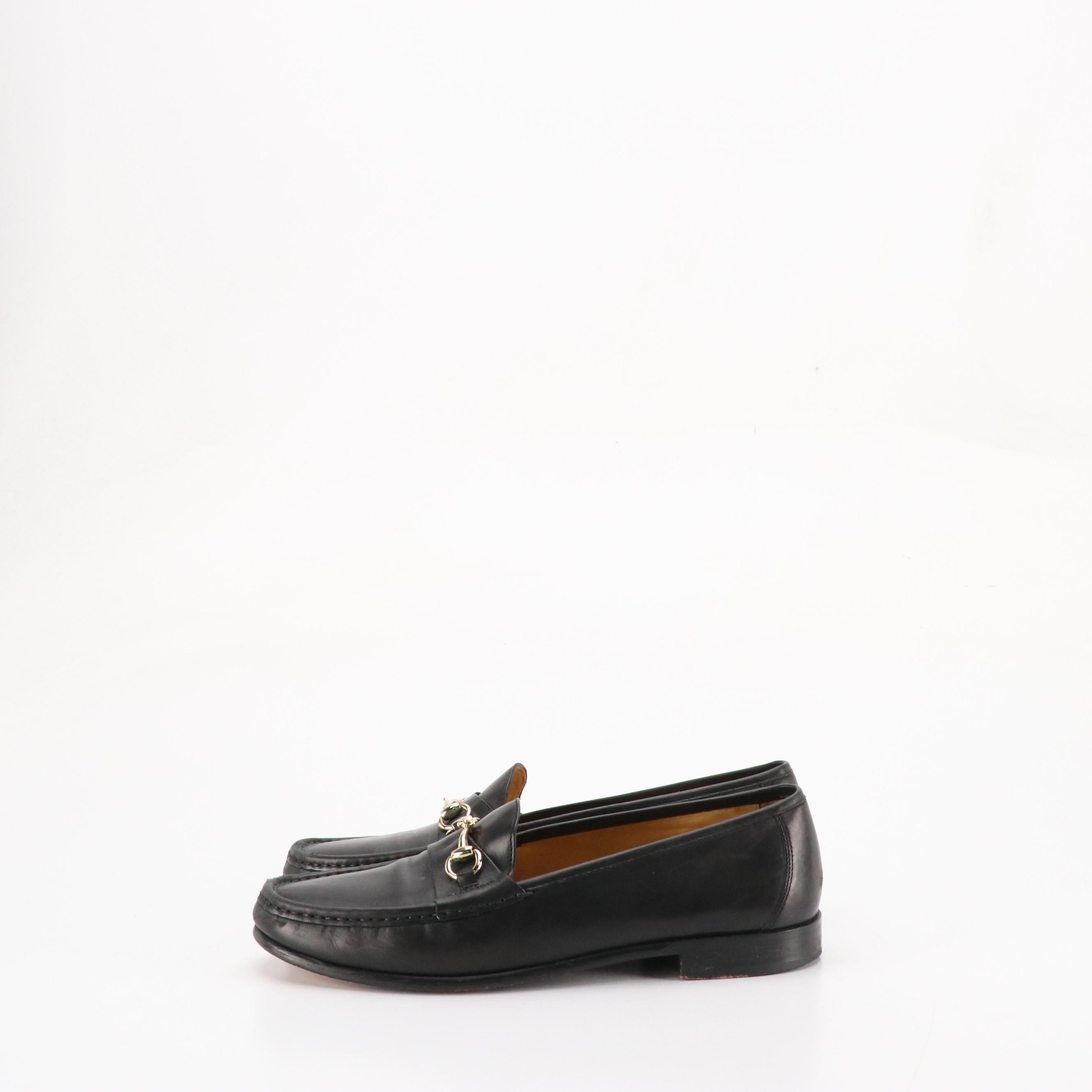 Cole Haan Black Leather Classic Bit Loafers
