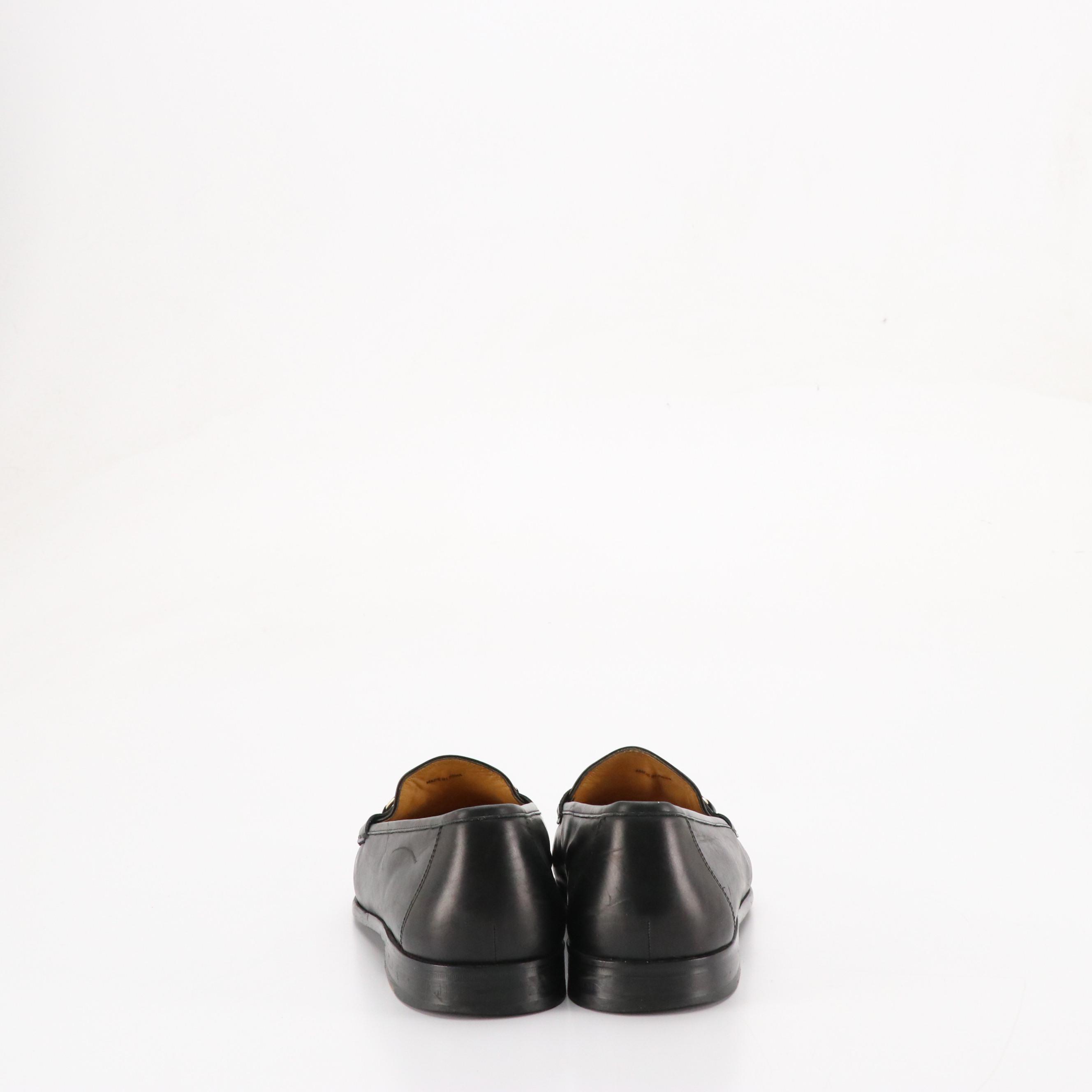 Cole Haan Black Leather Classic Bit Loafers