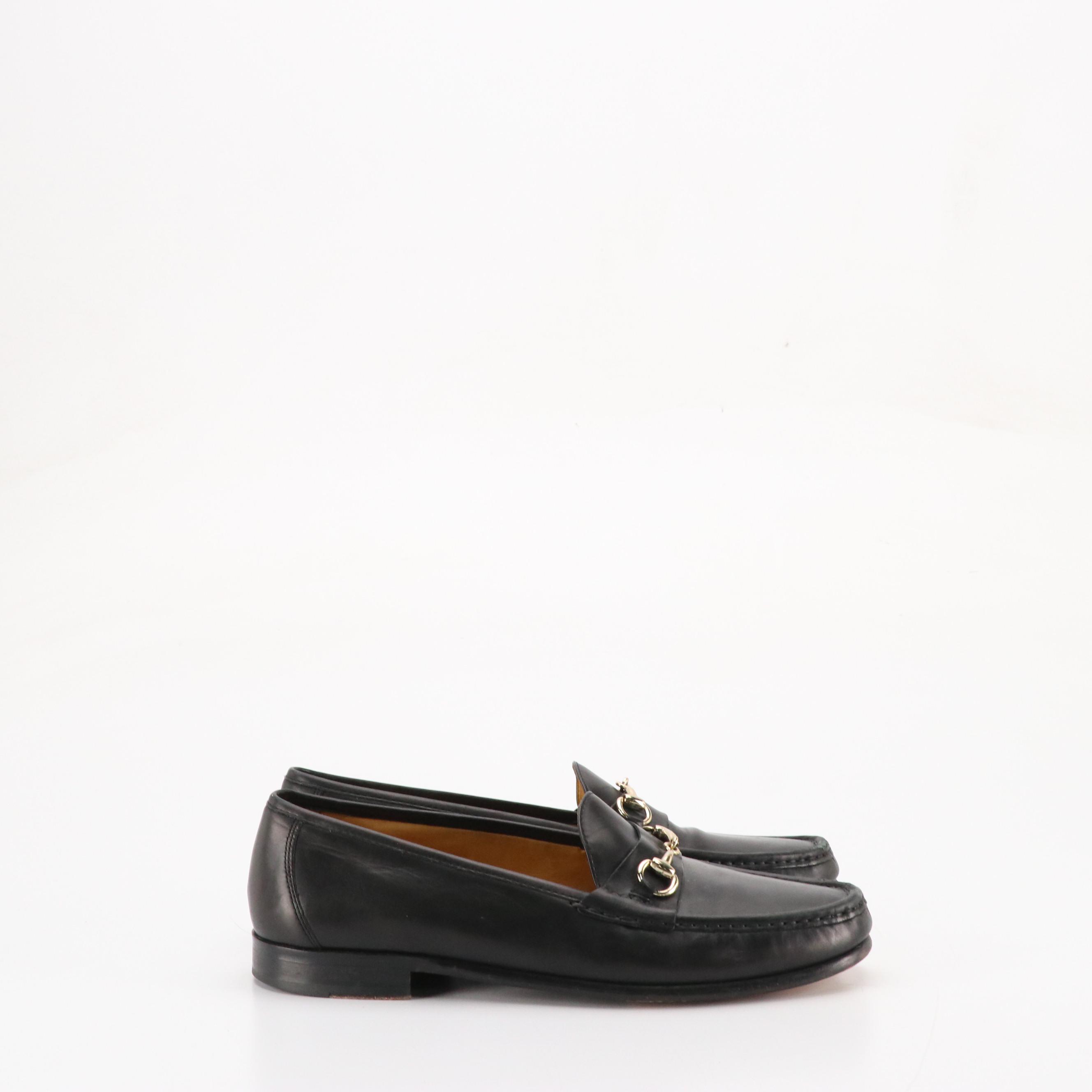 Cole Haan Black Leather Classic Bit Loafers