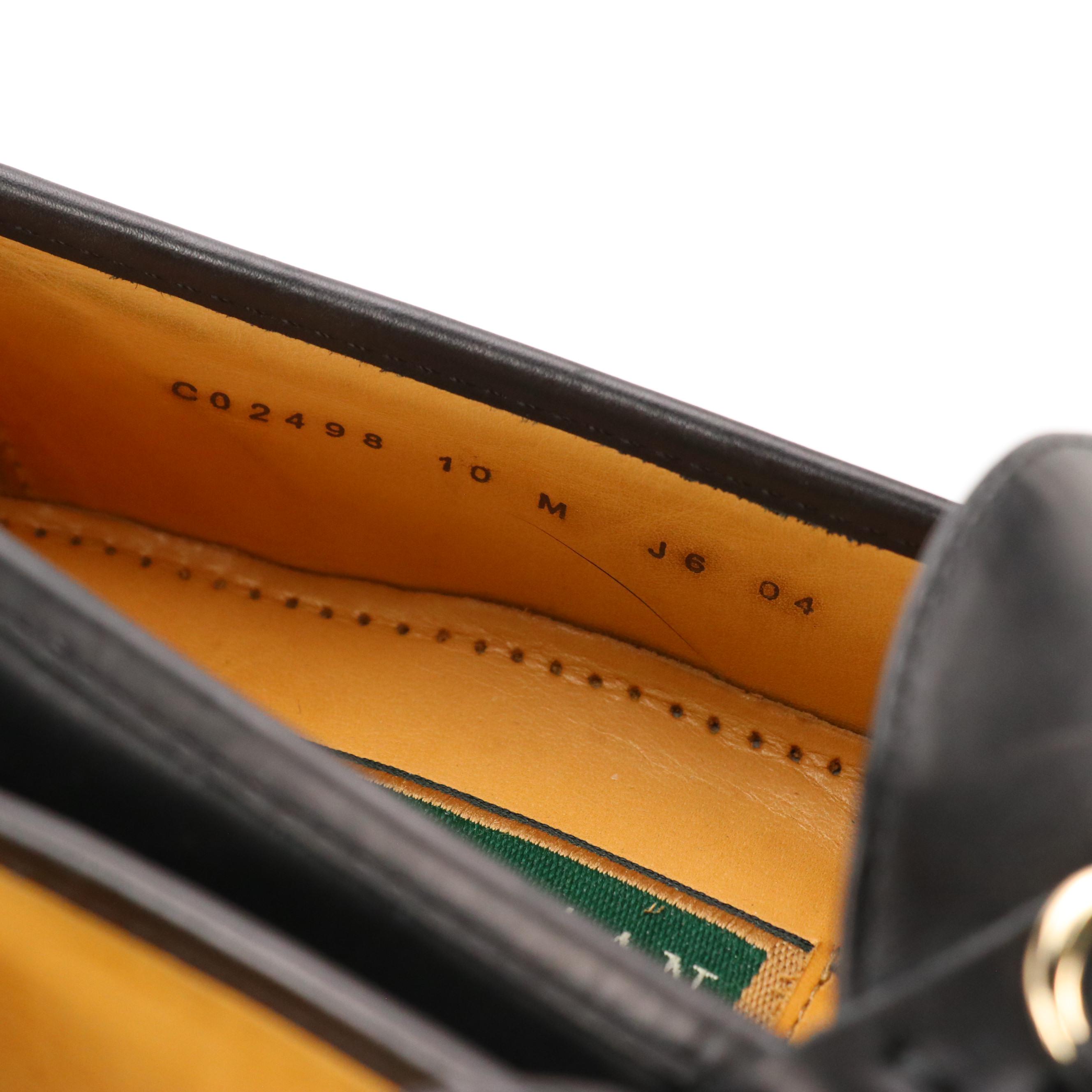 Cole Haan Black Leather Classic Bit Loafers