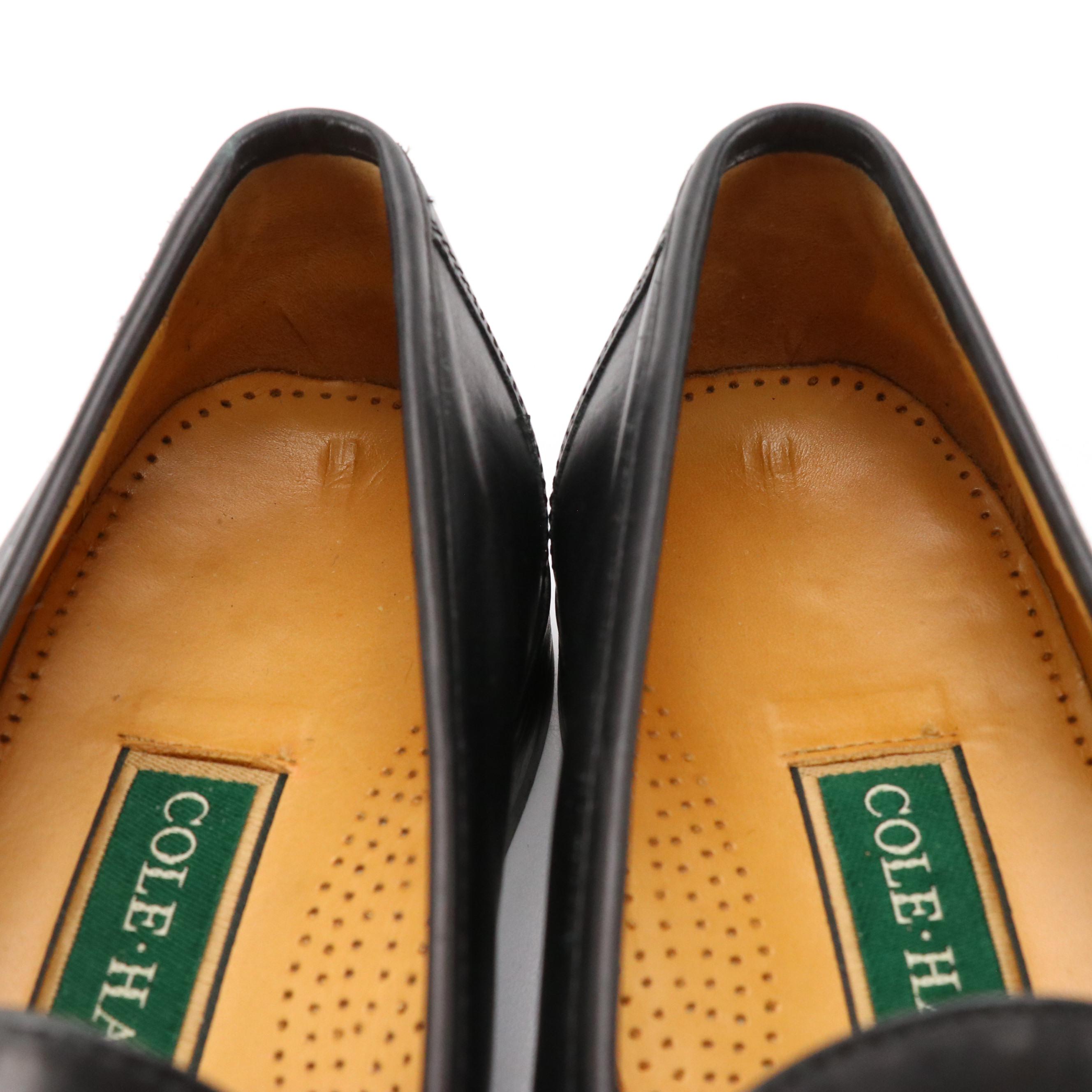 Cole Haan Black Leather Classic Bit Loafers