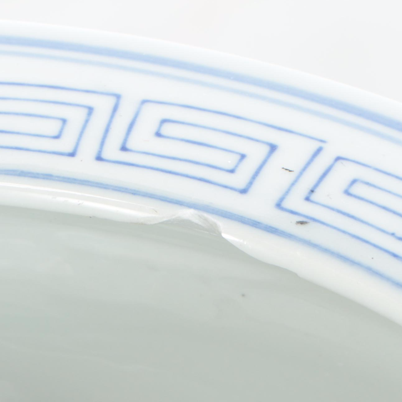 Chinese Porcelain Umbrella Stand with Fishbowl Planter on Wooden Stand