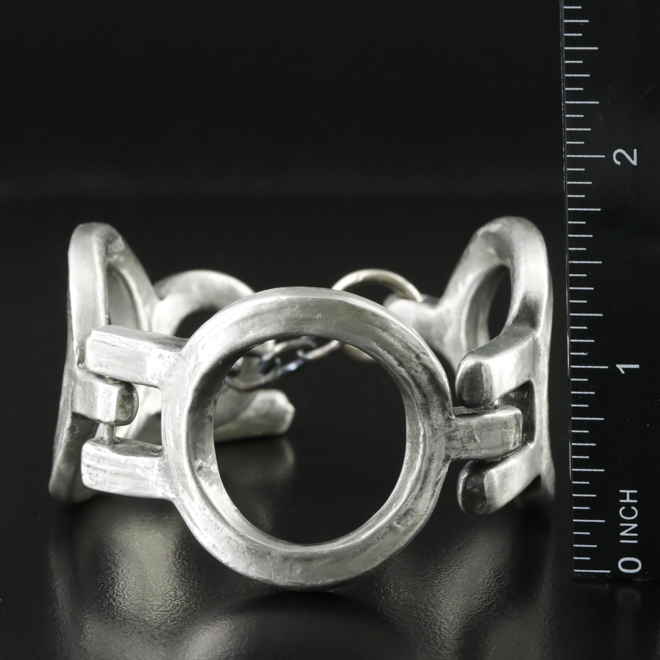Brutalist Anders Anderson Pewter Bracelet