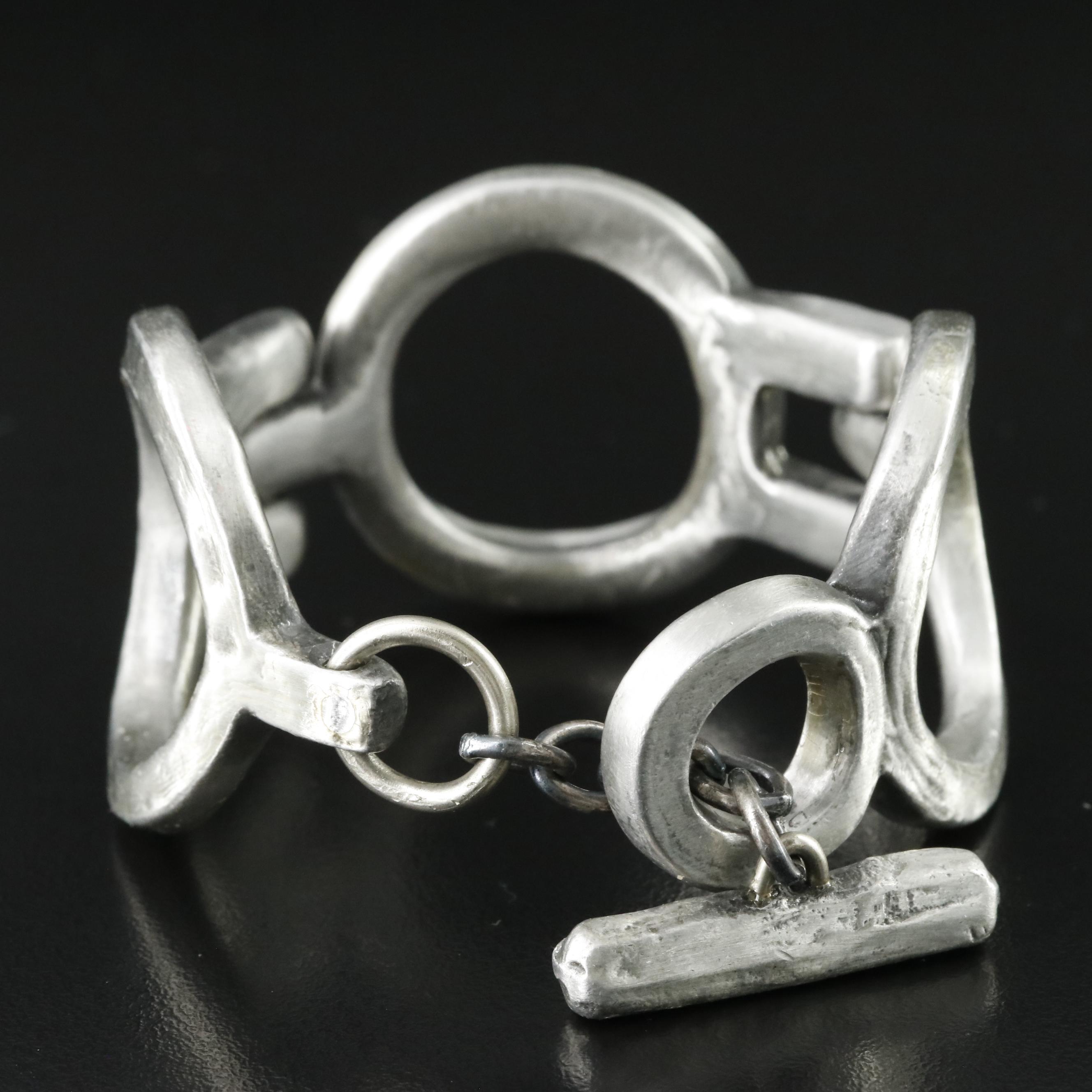 Brutalist Anders Anderson Pewter Bracelet