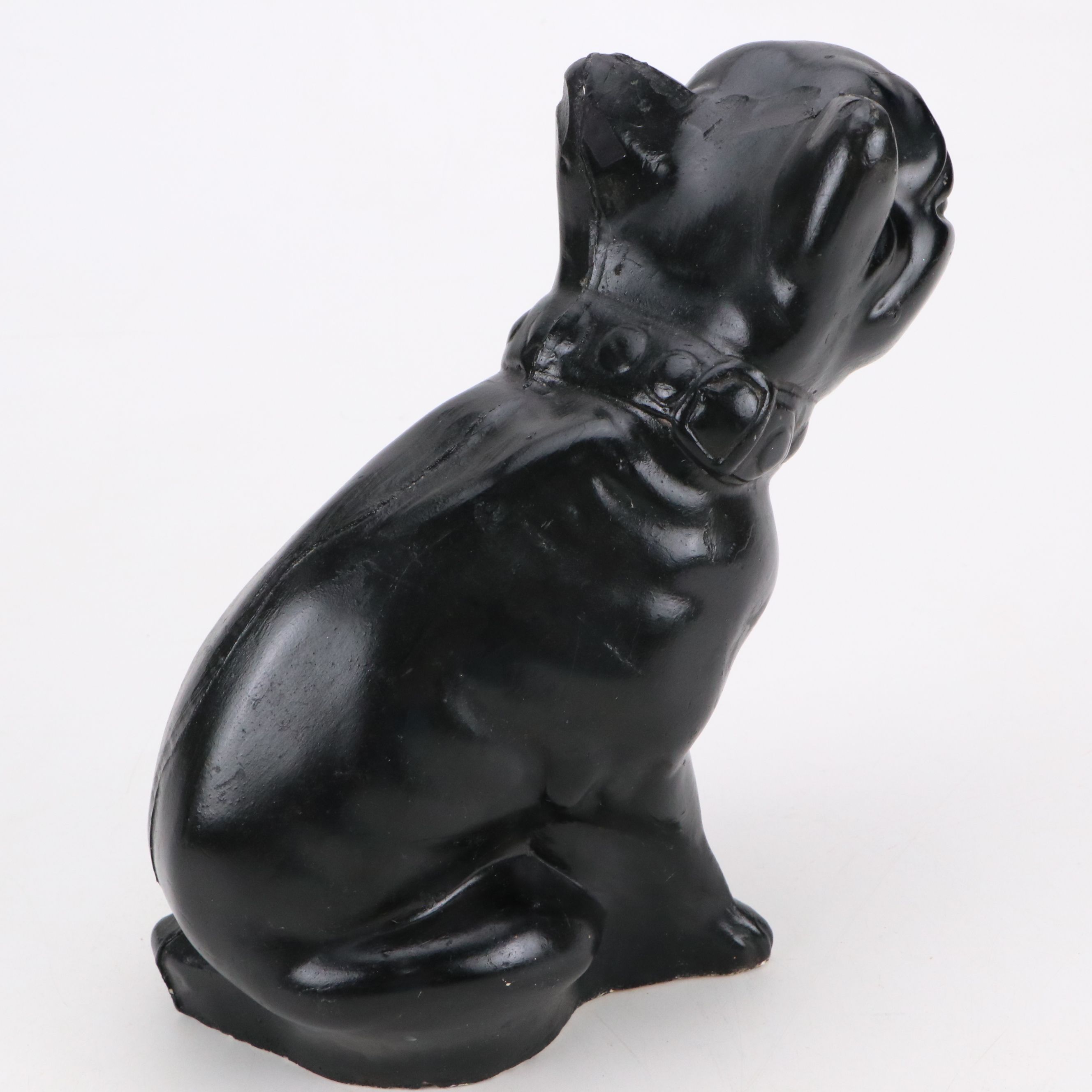 Chalkware French Bulldog Figure