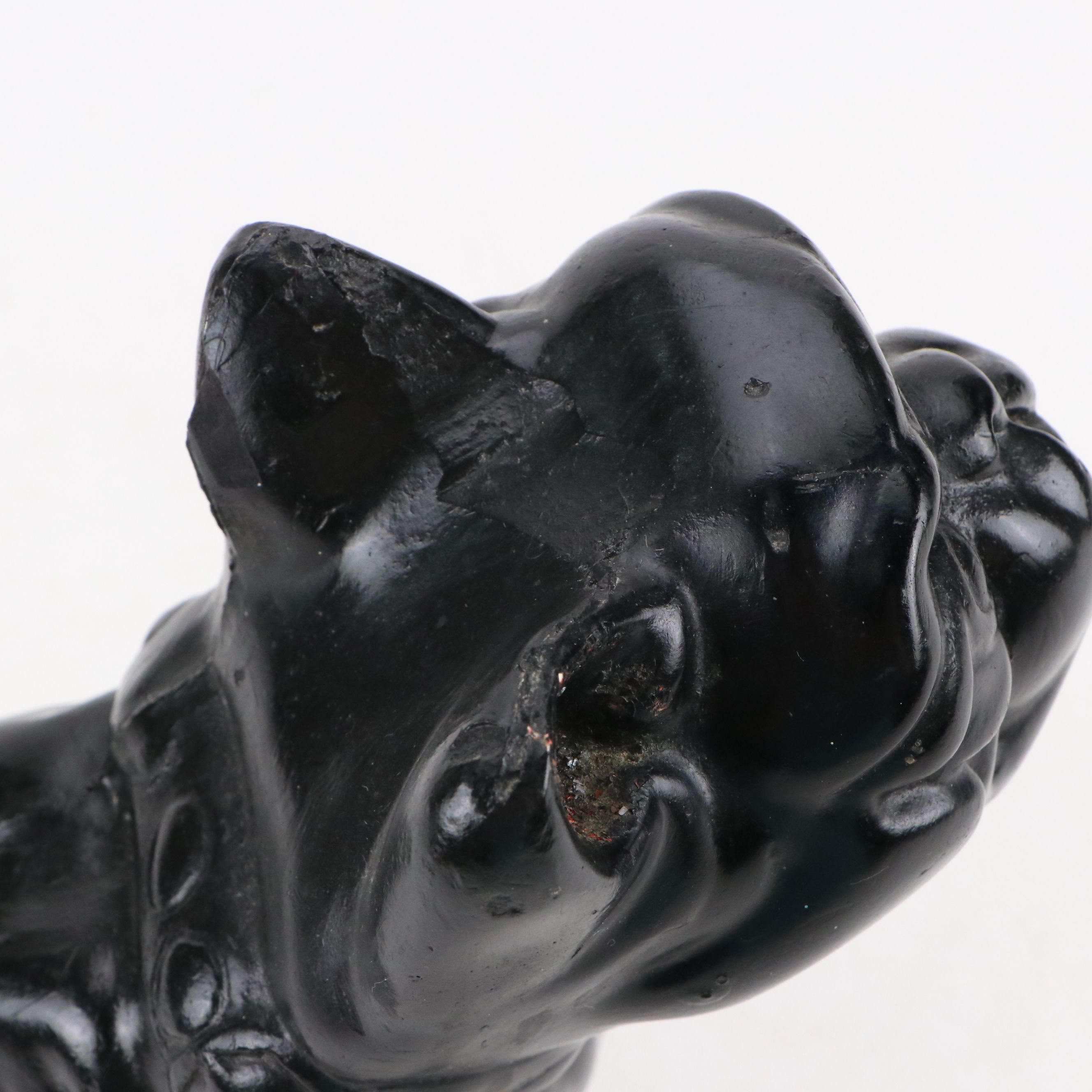 Chalkware French Bulldog Figure