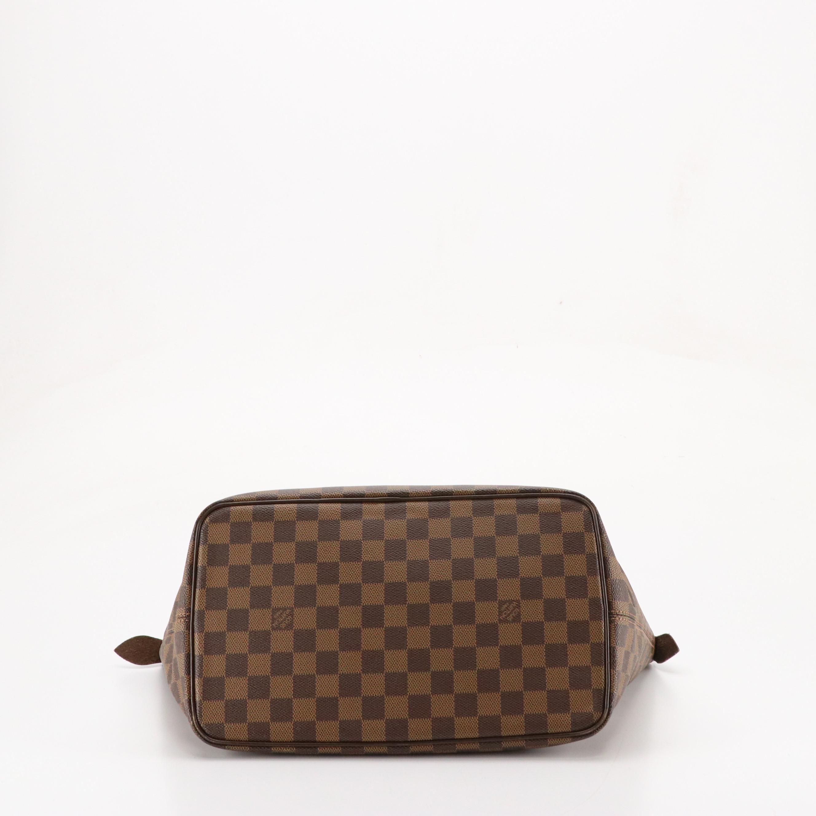 Louis Vuitton Saleya MM Tote in Damier Ebene Coated Canvas