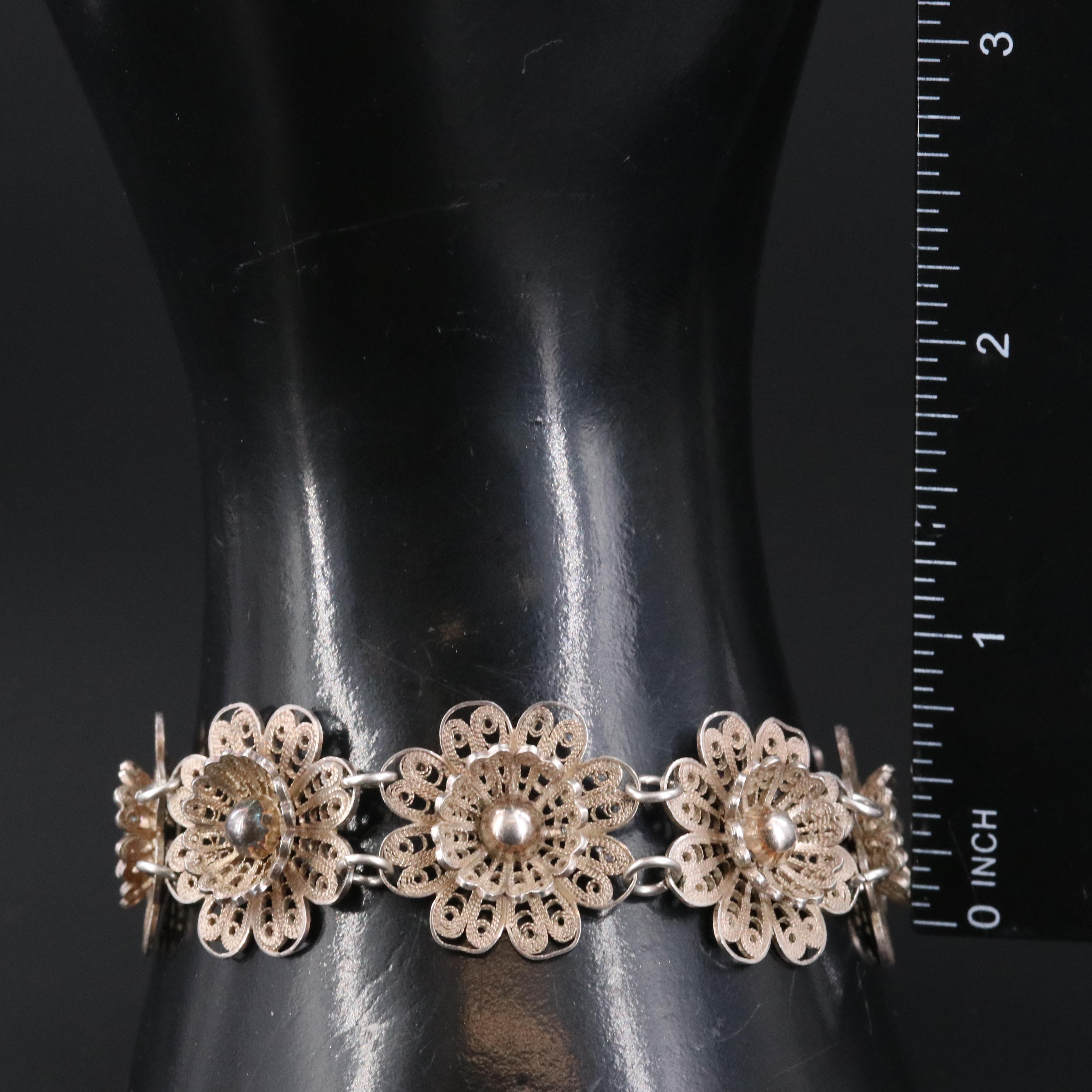 Sterling Red Jasper and Art Glass Bracelet and Earrings