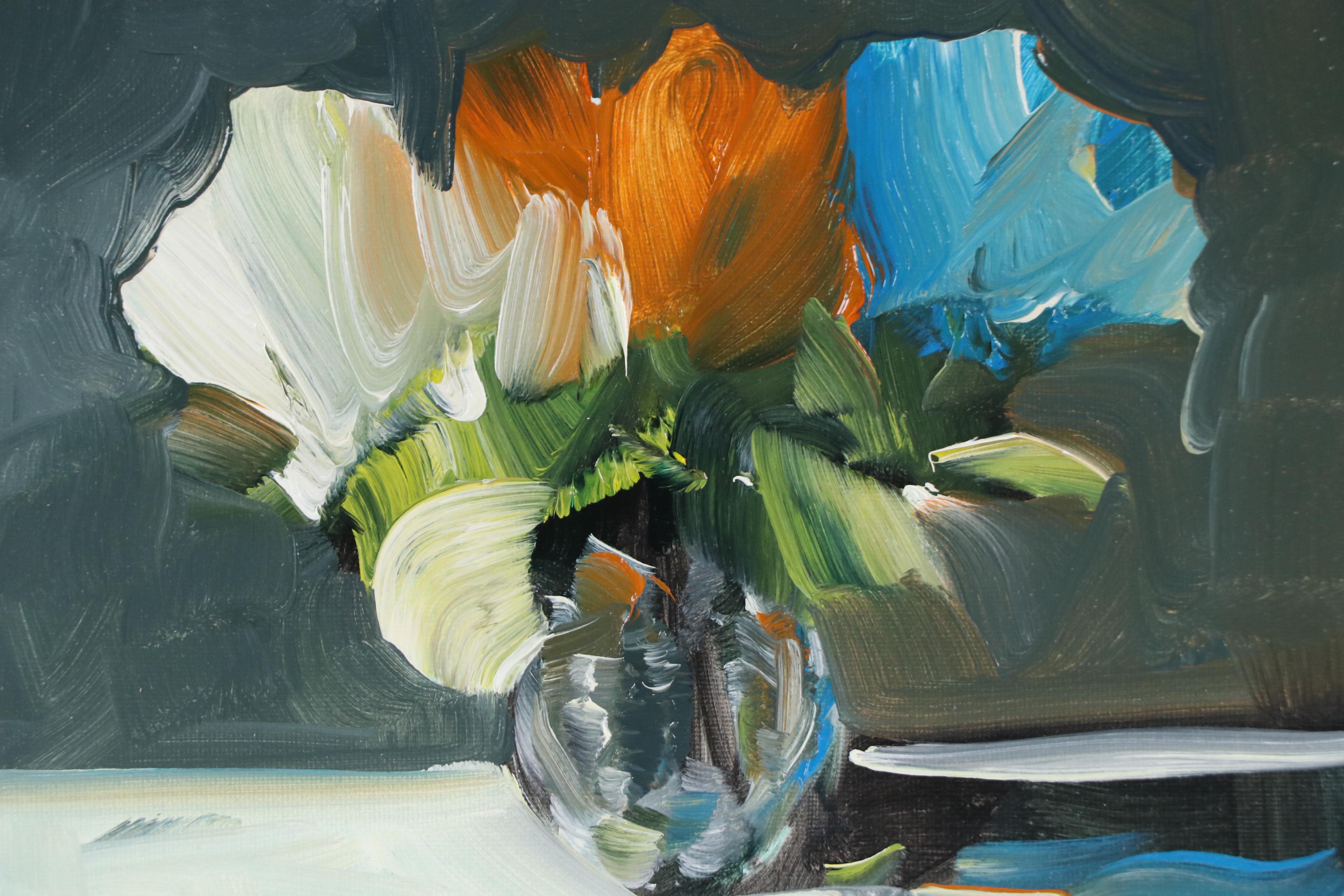 José M. Lima Floral Still Life Oil Painting, 2025