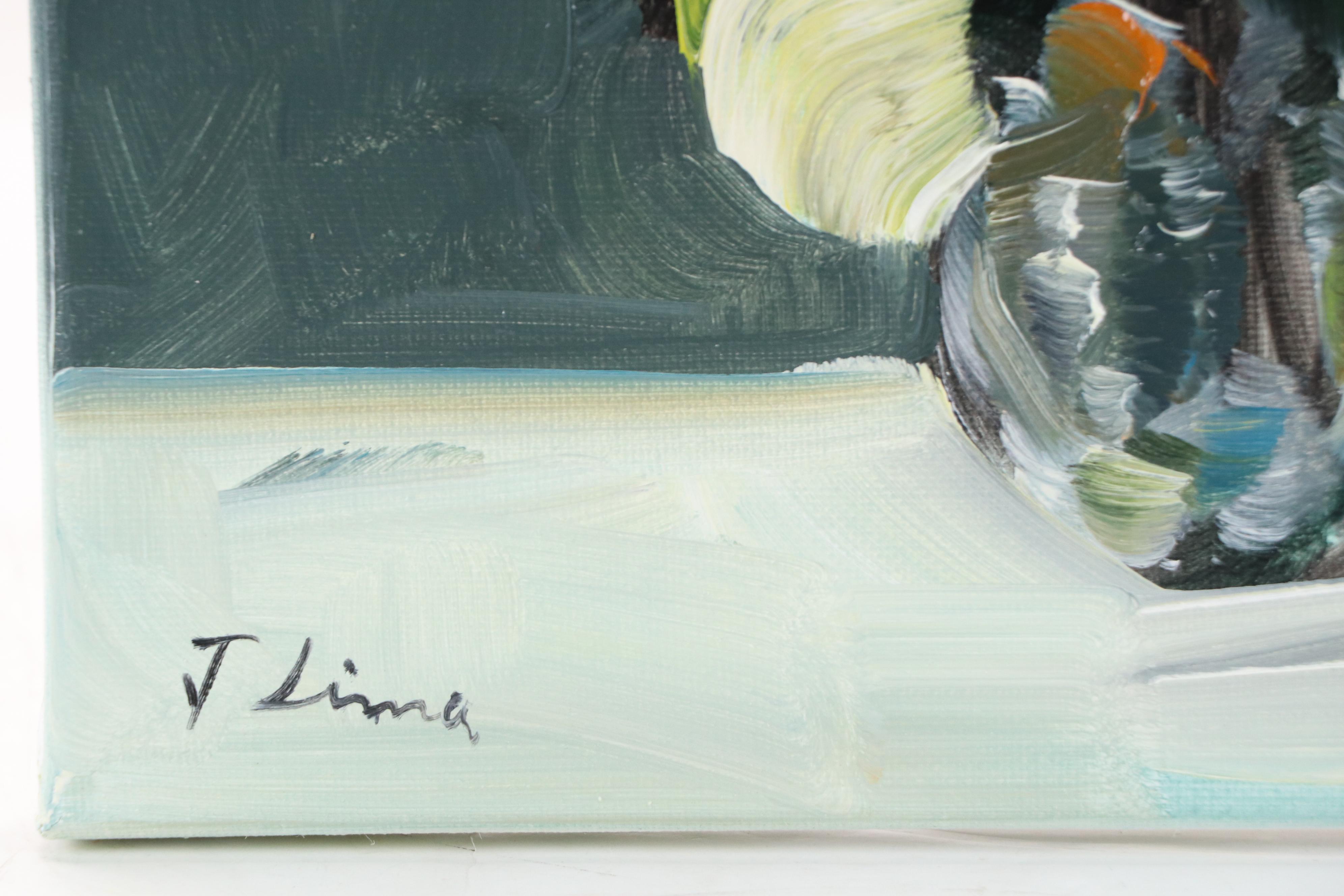 José M. Lima Floral Still Life Oil Painting, 2025