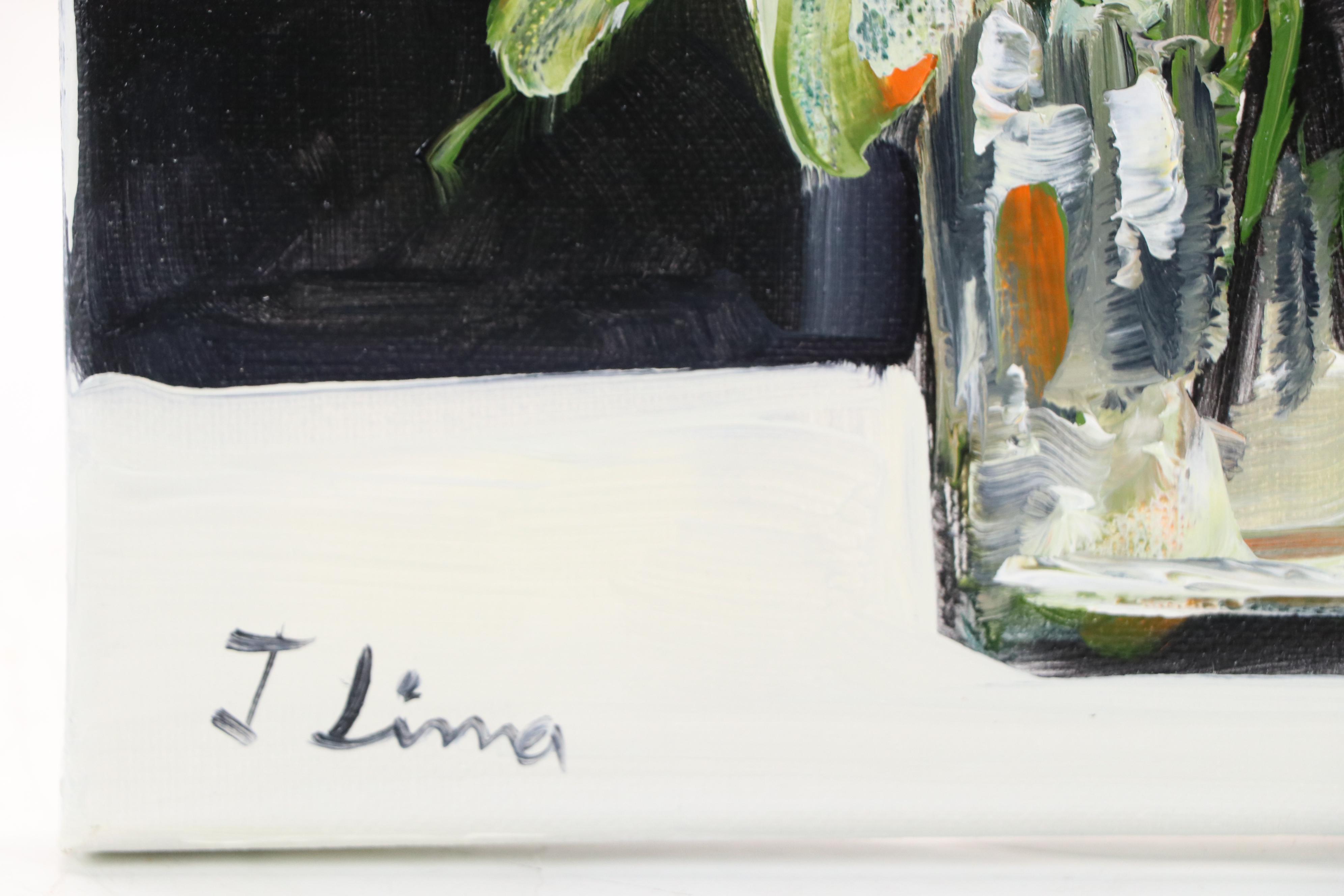 José M. Lima Floral Still Life Oil Painting, 2025