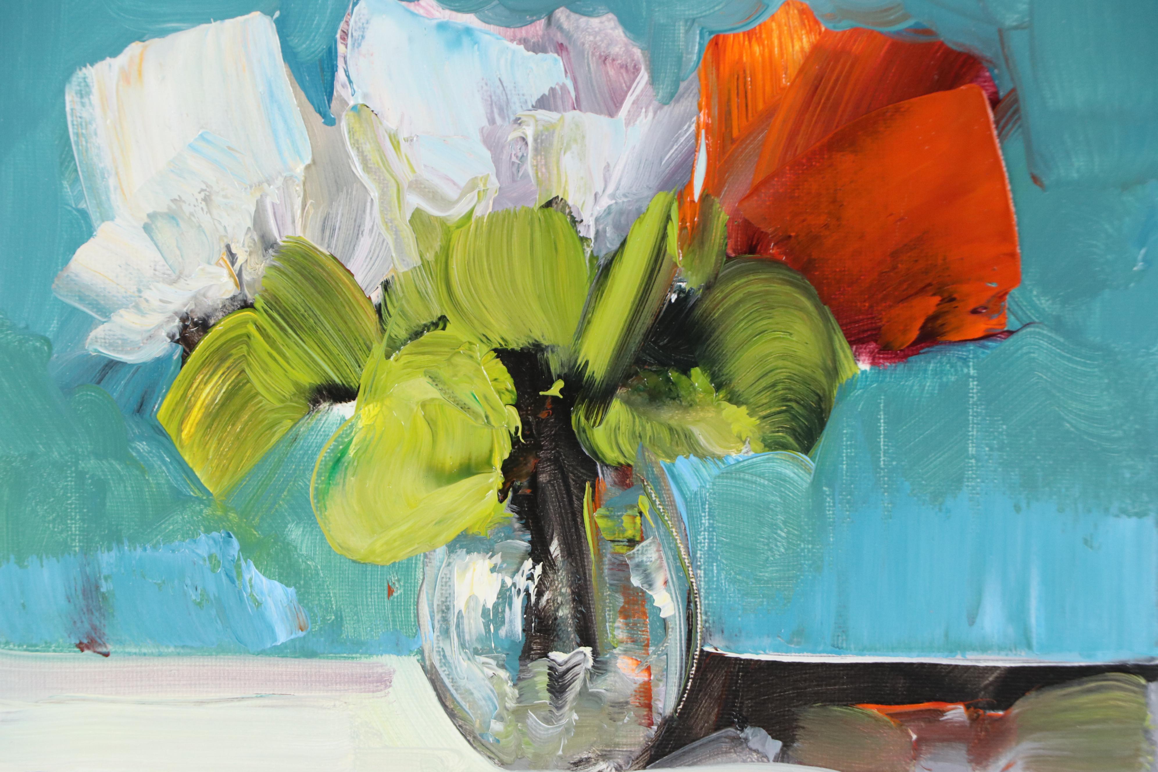 José M. Lima Floral Still Life Oil Painting, 2025