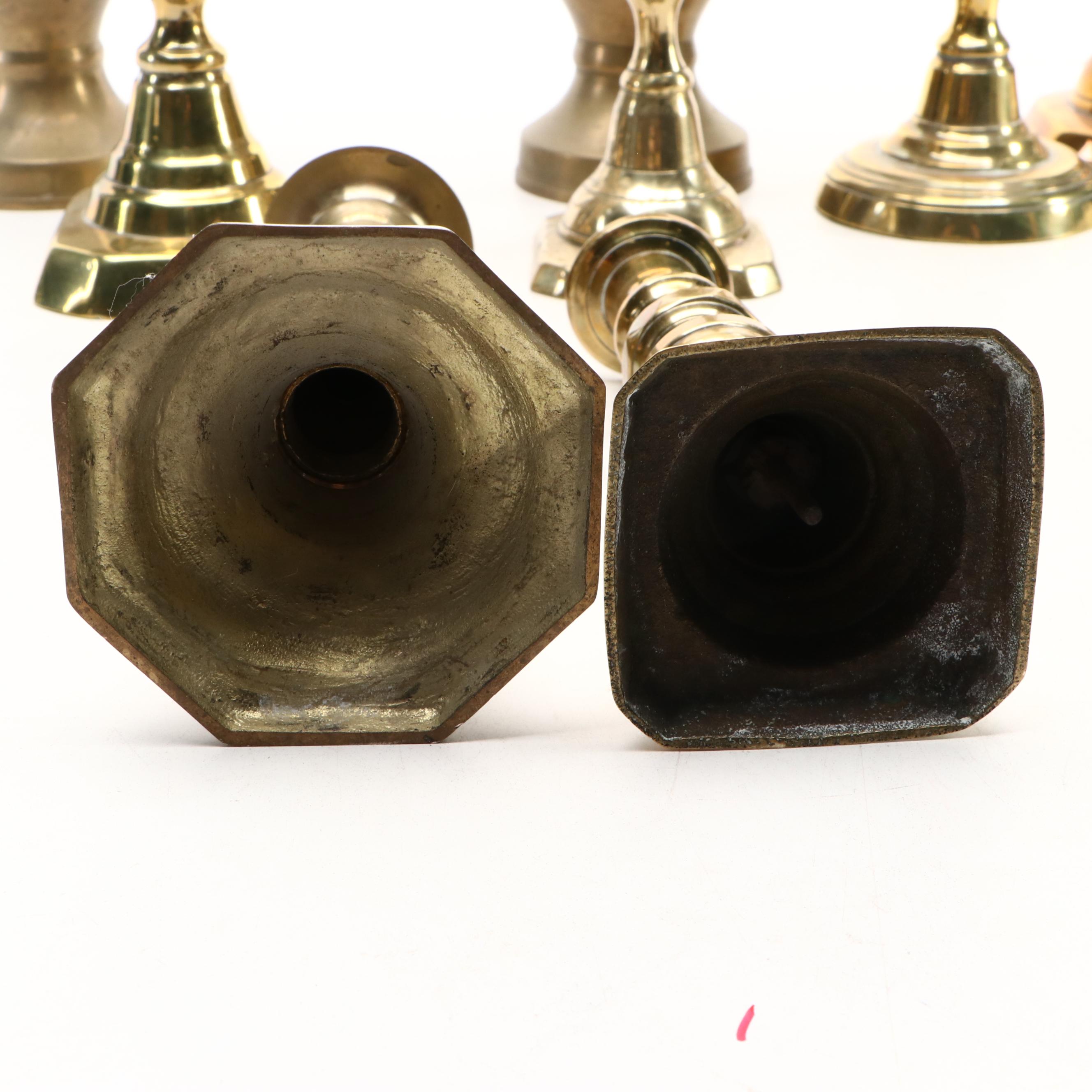 Regency Style Brass Beehive Candlesticks, Dutch Baroque Wall Sconce and More