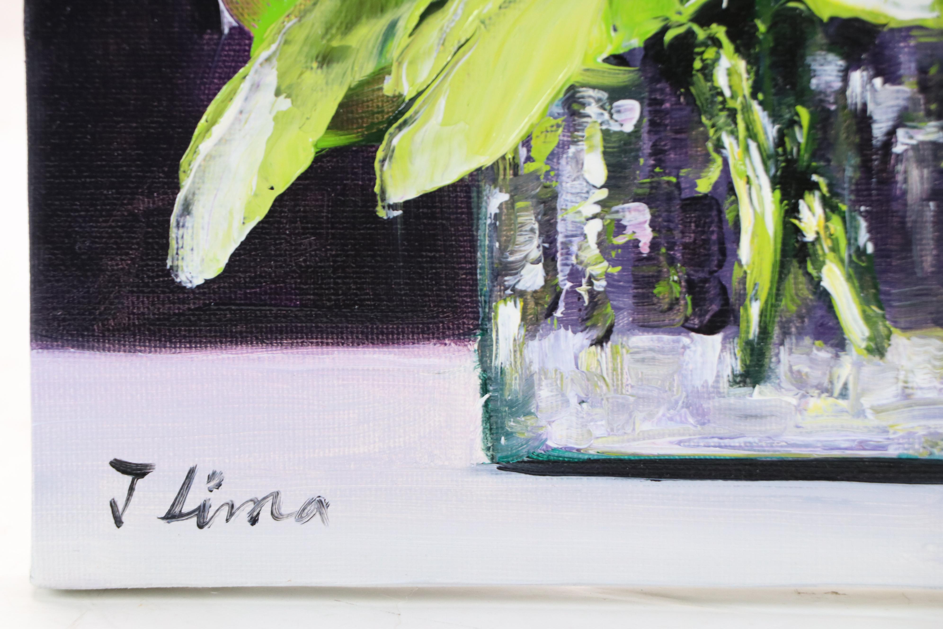 José M. Lima Floral Still Life Oil Painting, 2025