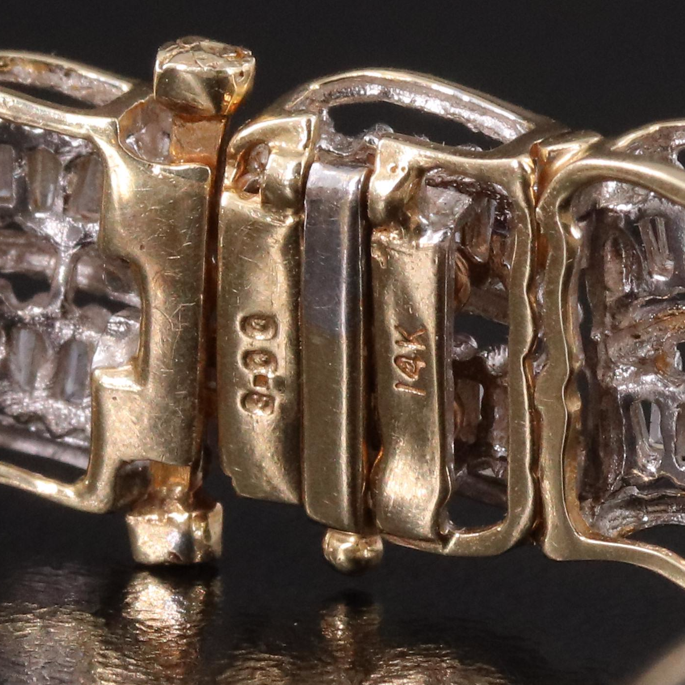 14K 3.00 CTW Diamond Ribbon Bracelet