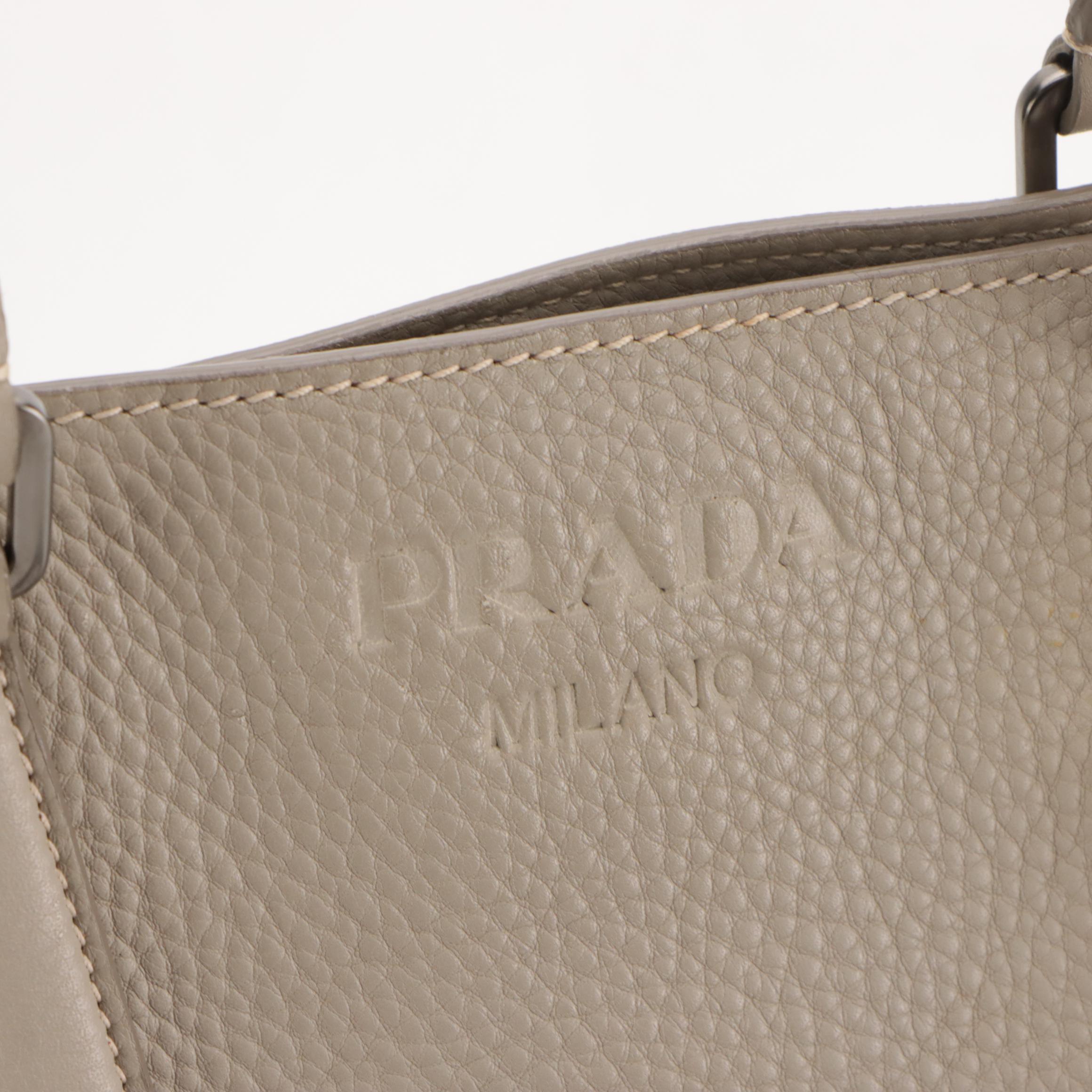 Prada Vitello Daino Leather Large Two-Way Tote Bag