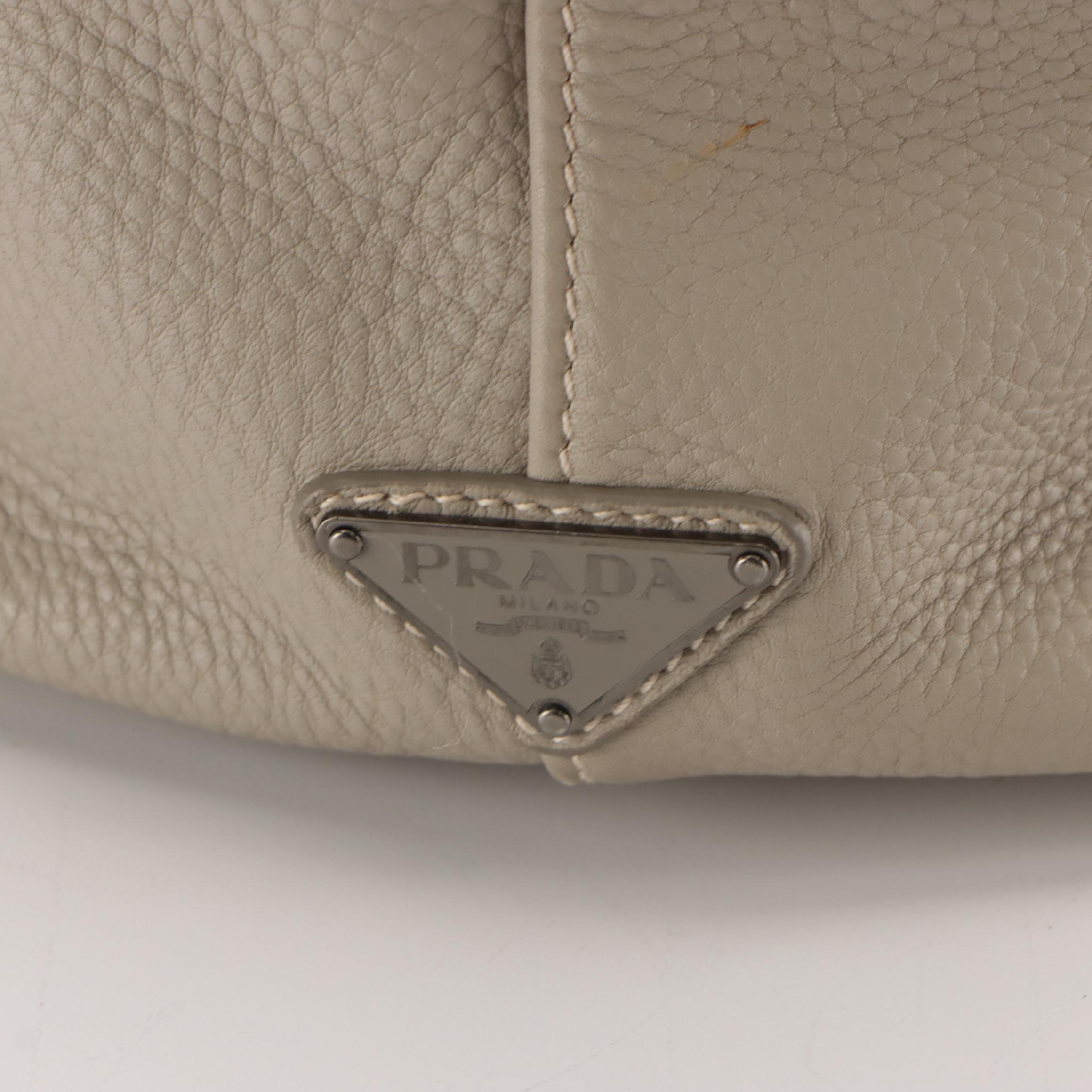 Prada Vitello Daino Leather Large Two-Way Tote Bag