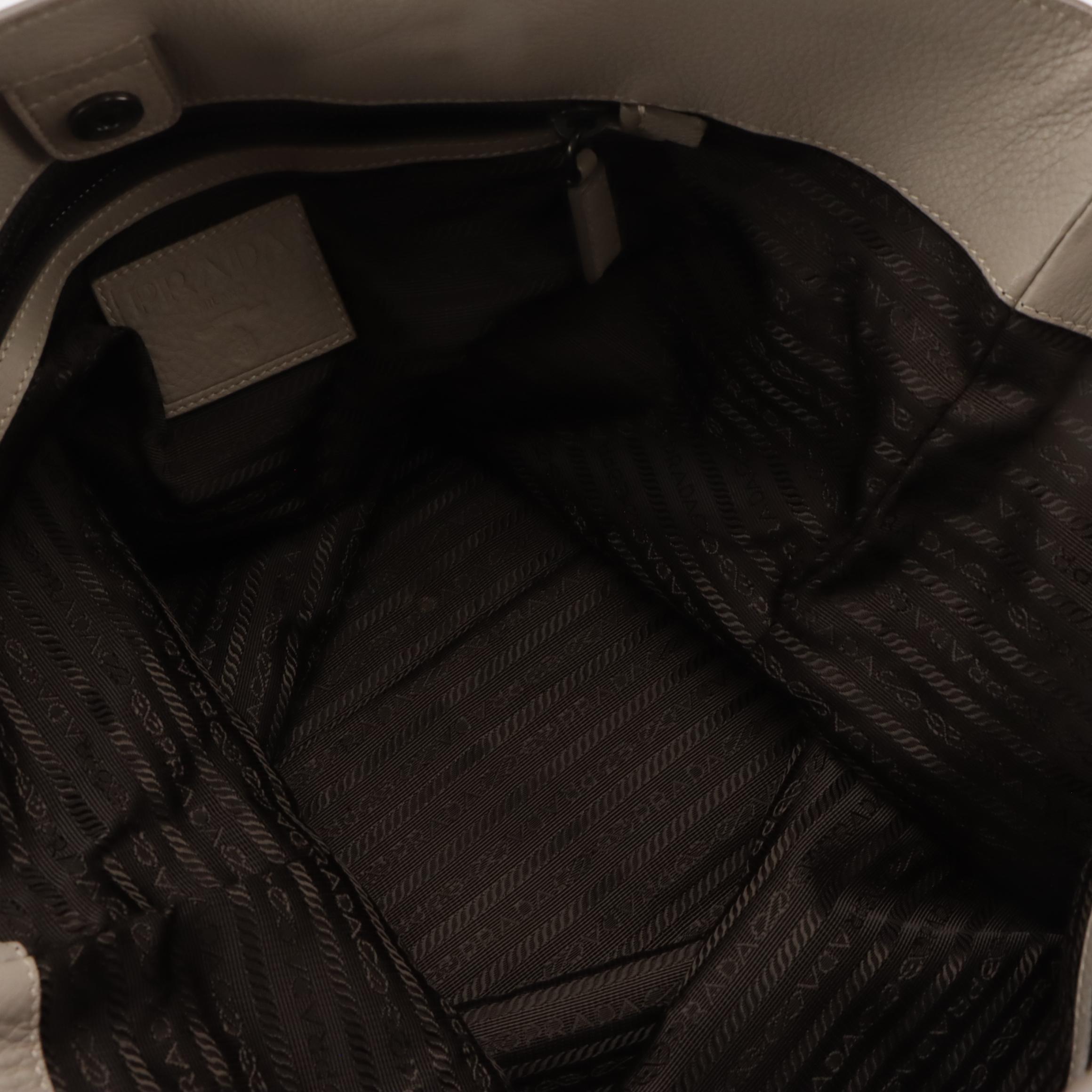 Prada Vitello Daino Leather Large Two-Way Tote Bag