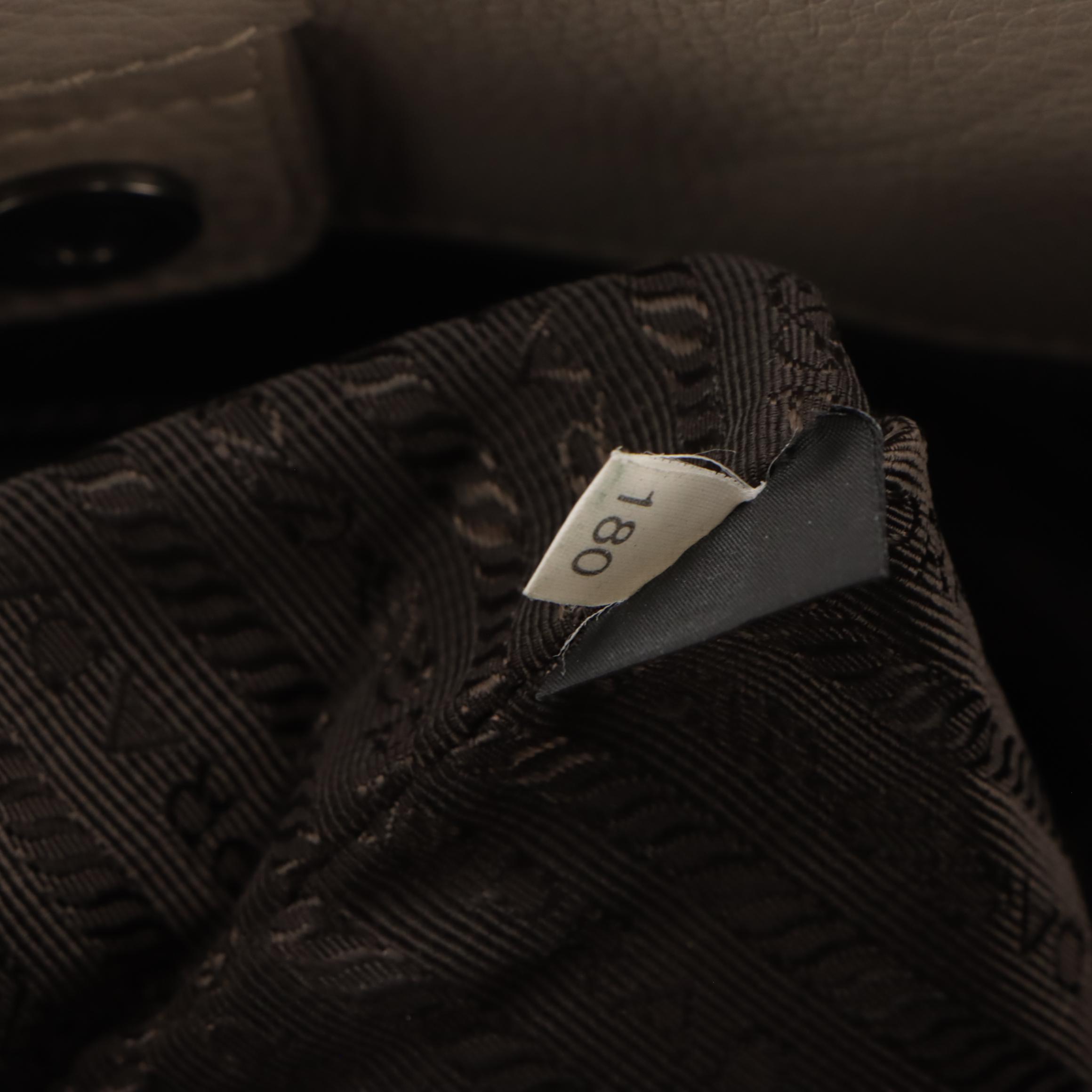 Prada Vitello Daino Leather Large Two-Way Tote Bag