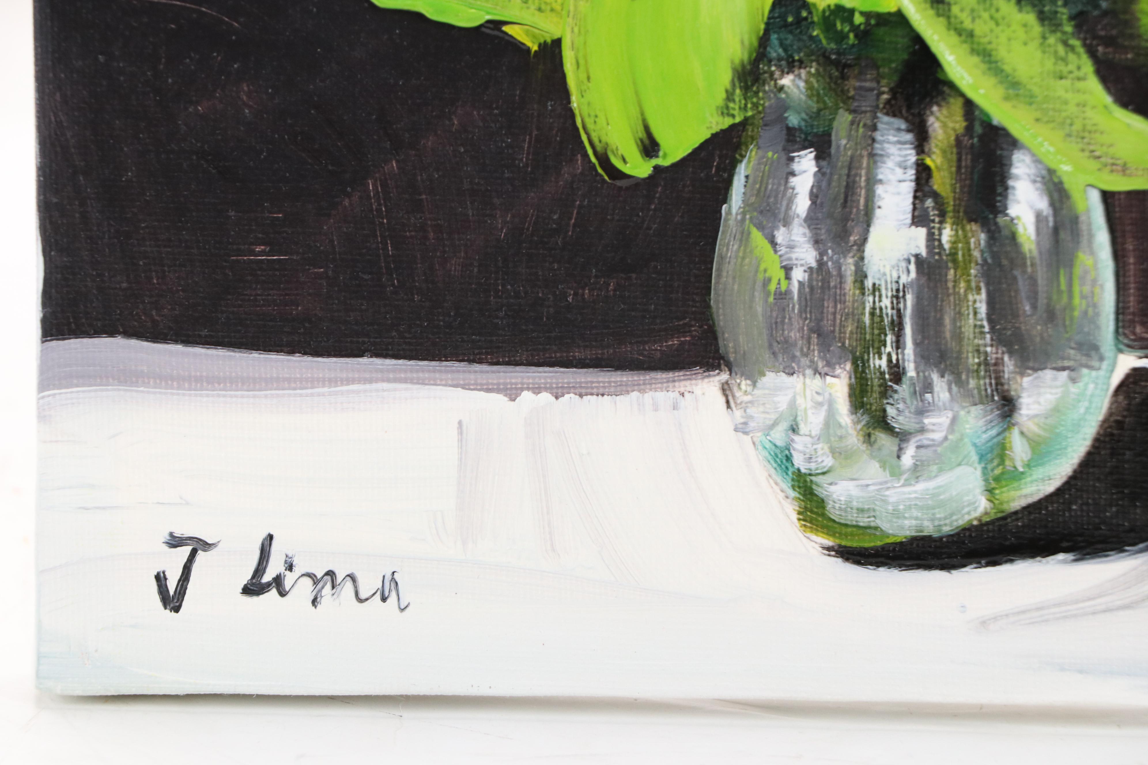 José M. Lima Floral Still Life Oil Painting, 2025