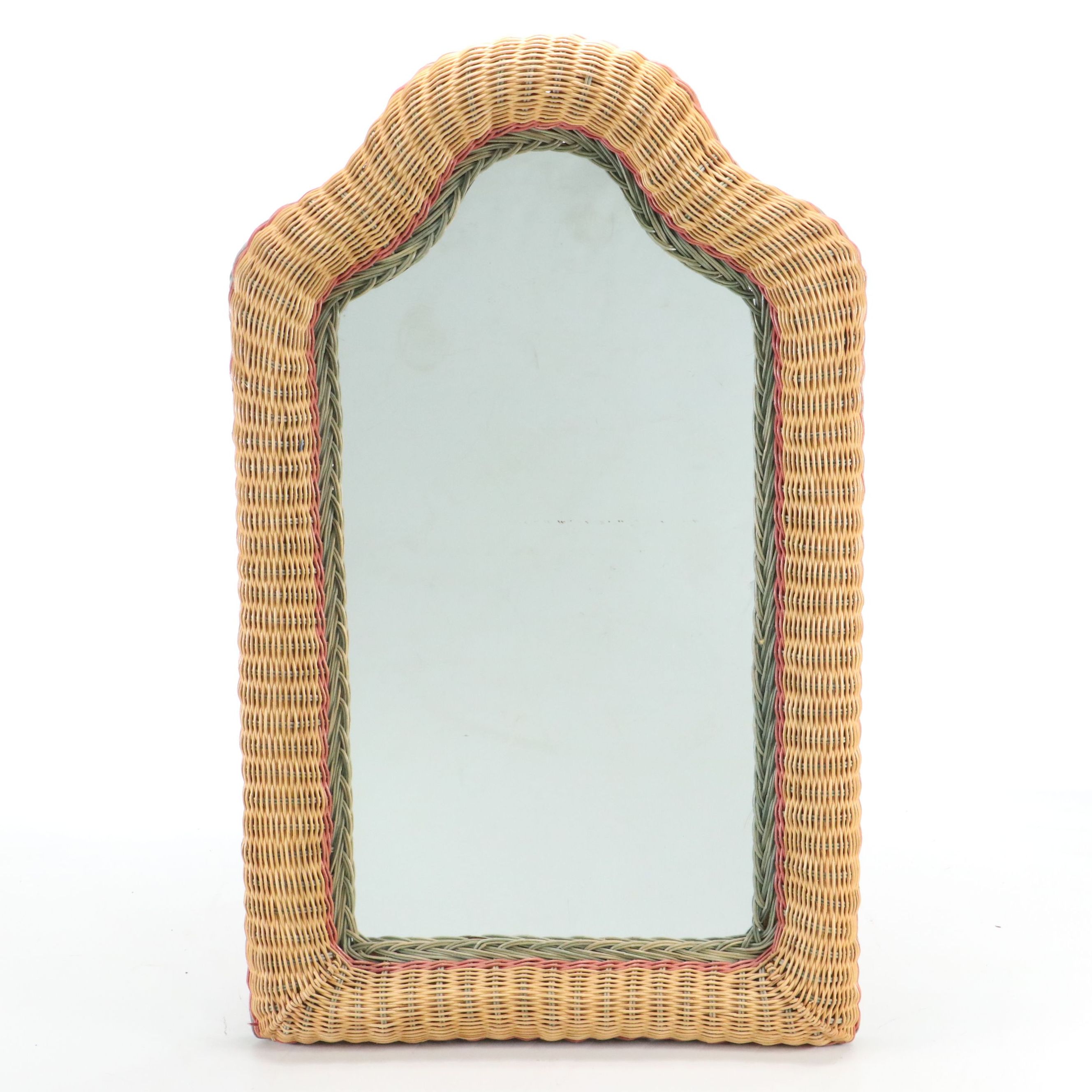 Wicker Arch Frame Wall Mirror