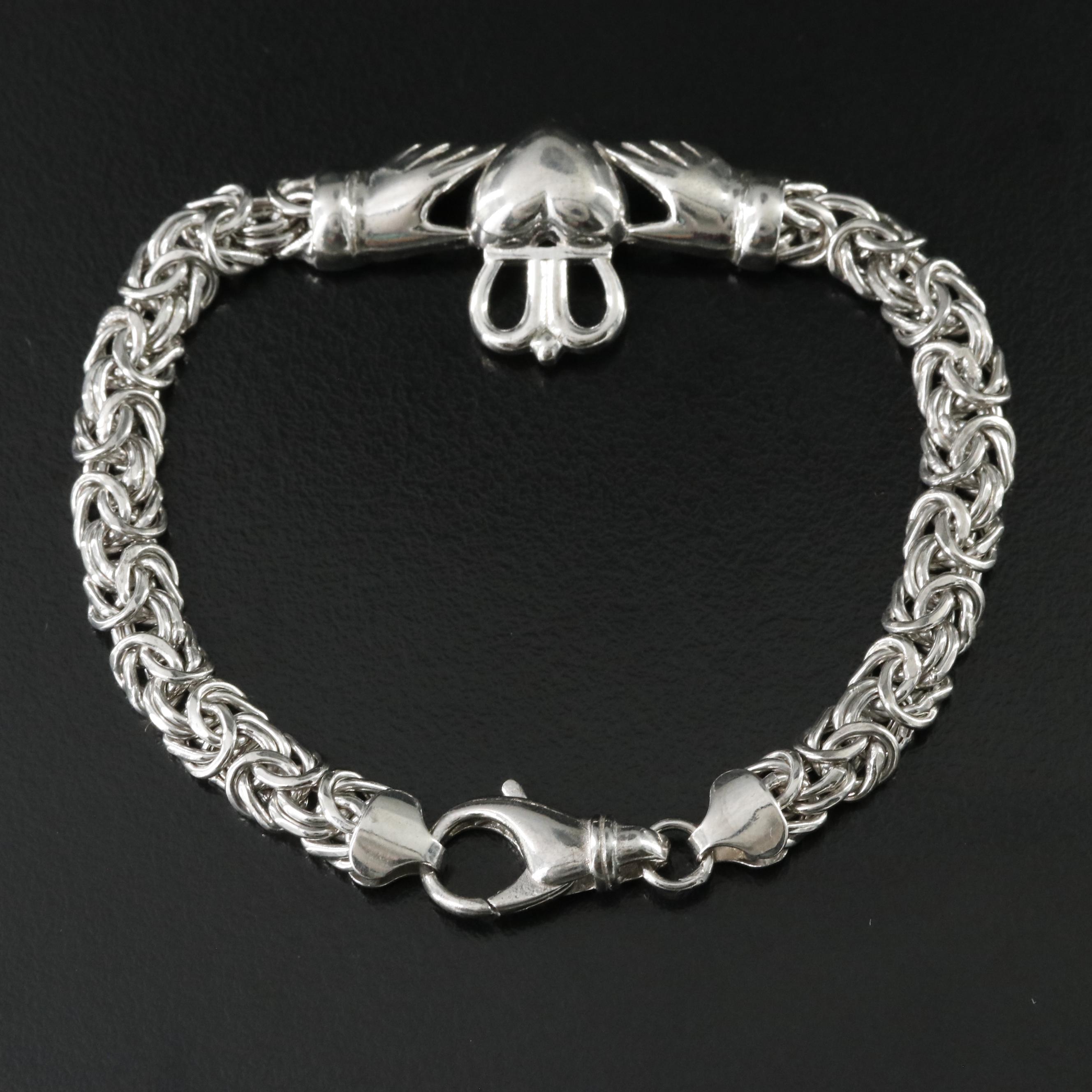 Sterling Claddagh Bracelet
