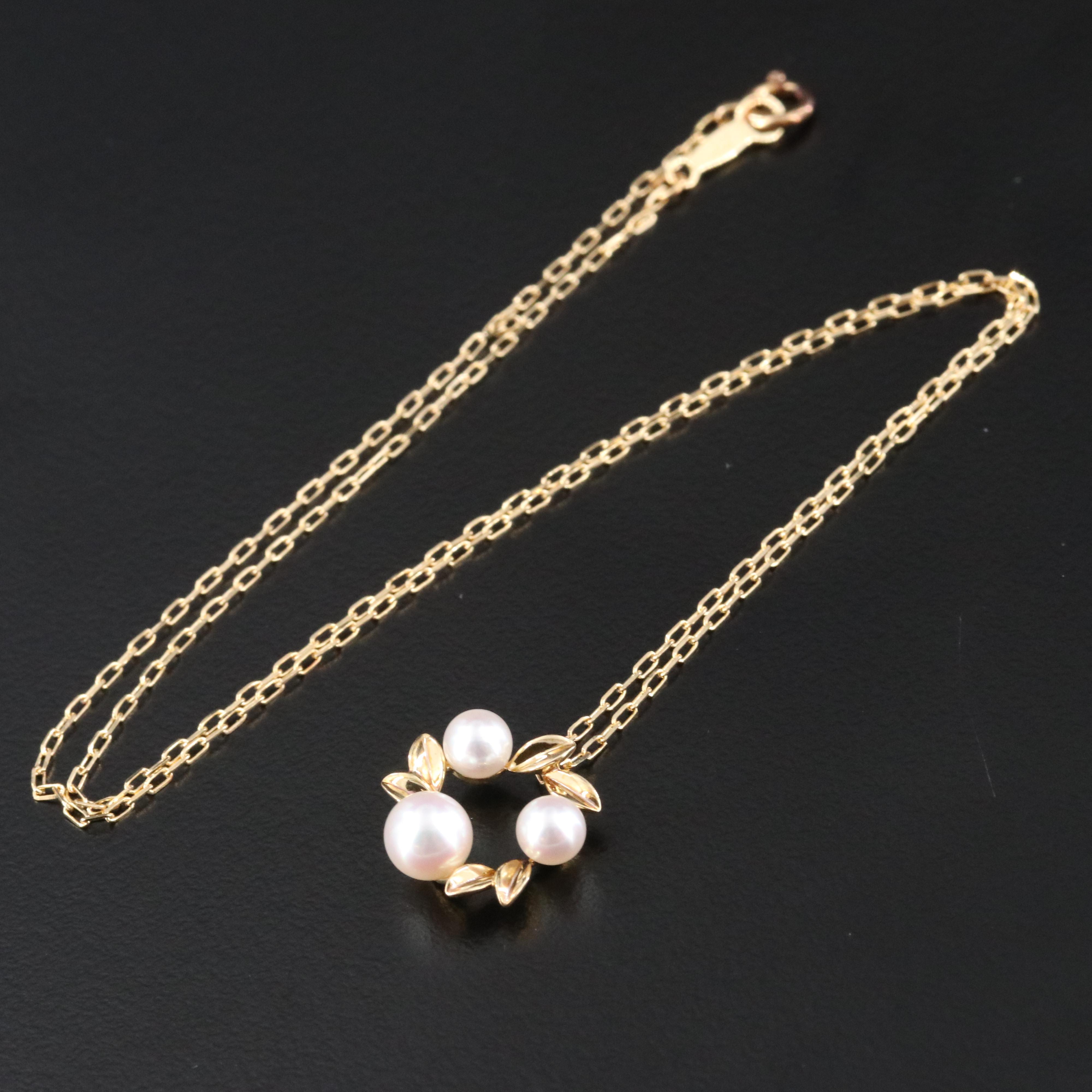 Mikimoto 18K Pearl Wreath Necklace