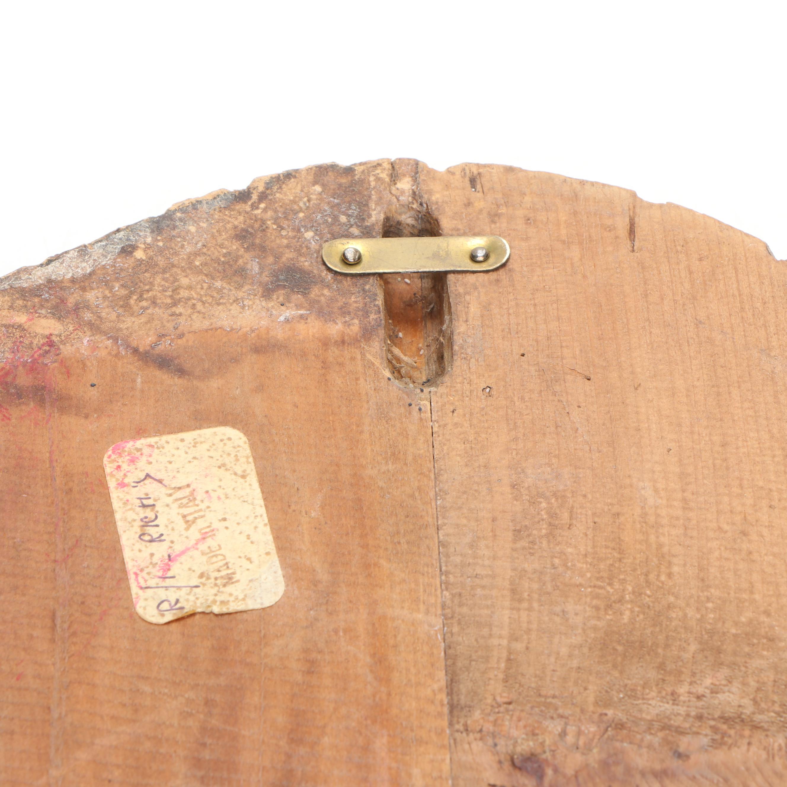 Italian Carved Wood Lion Head Wall Hanging