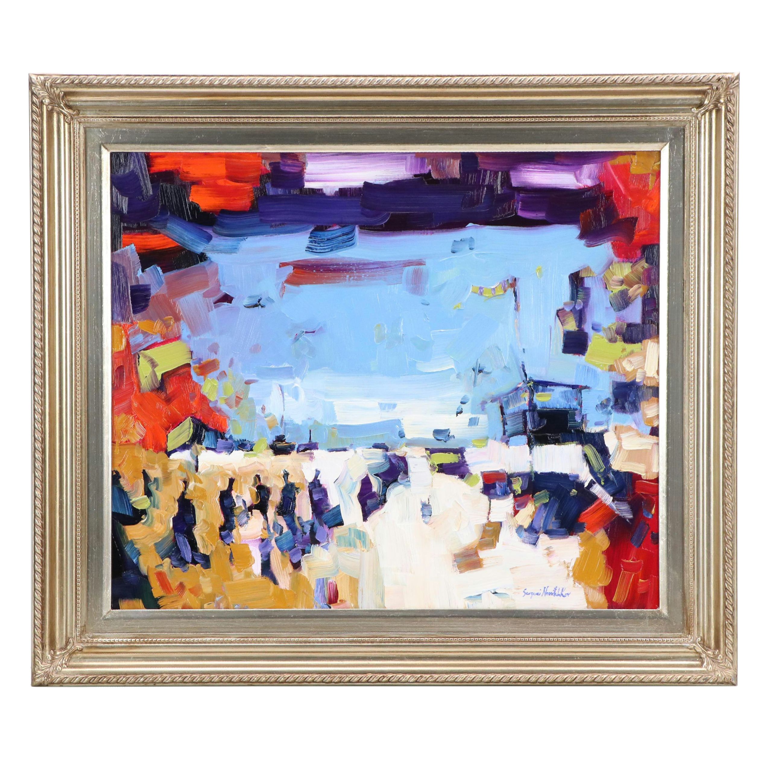 Serguei Novitchkov Oil Painting "Huntington Beach, California," 2025