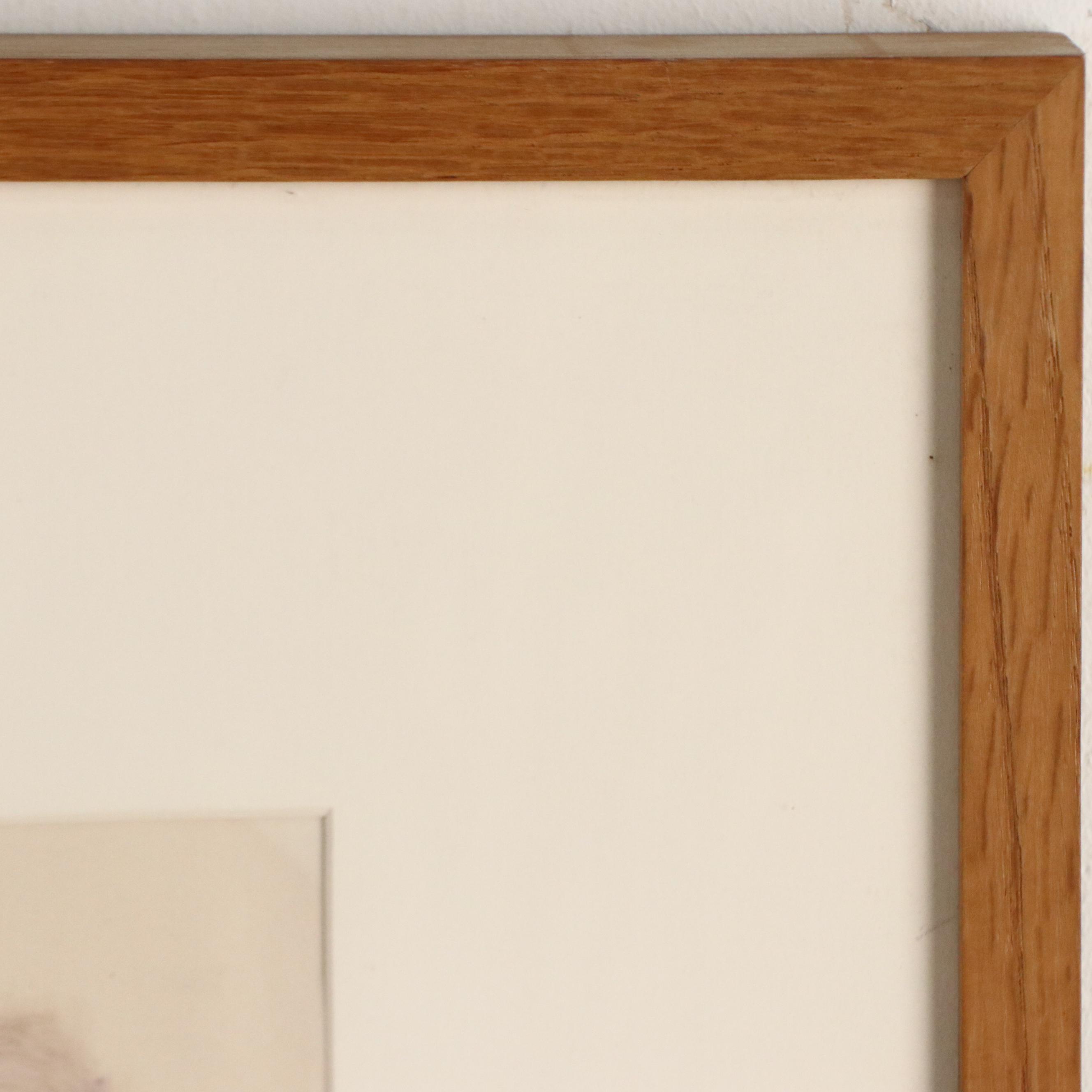 Jack Meanwell Expressionist Drawing "Figure #3," Late 20th Century