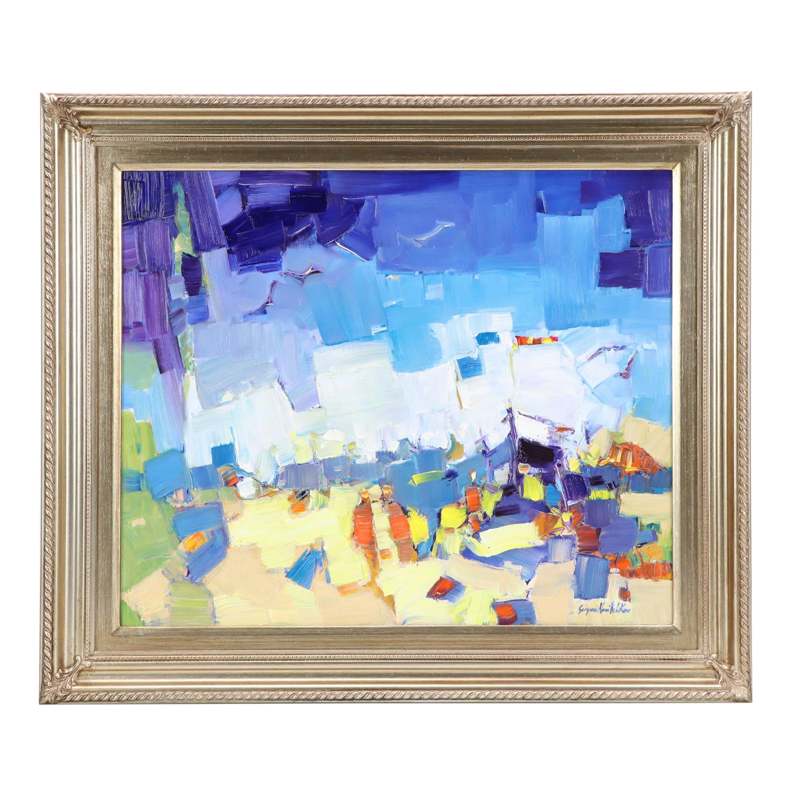 Serguei Novitchkov Oil Painting "Long Beach, California," 2025