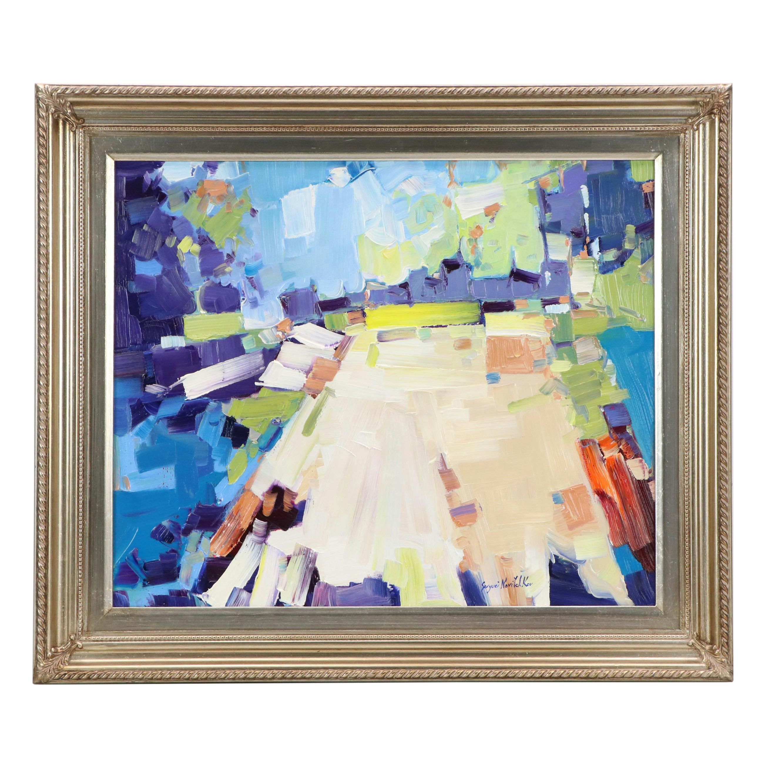 Serguei Novitchkov Oil Painting "Through Frequencies," 2025