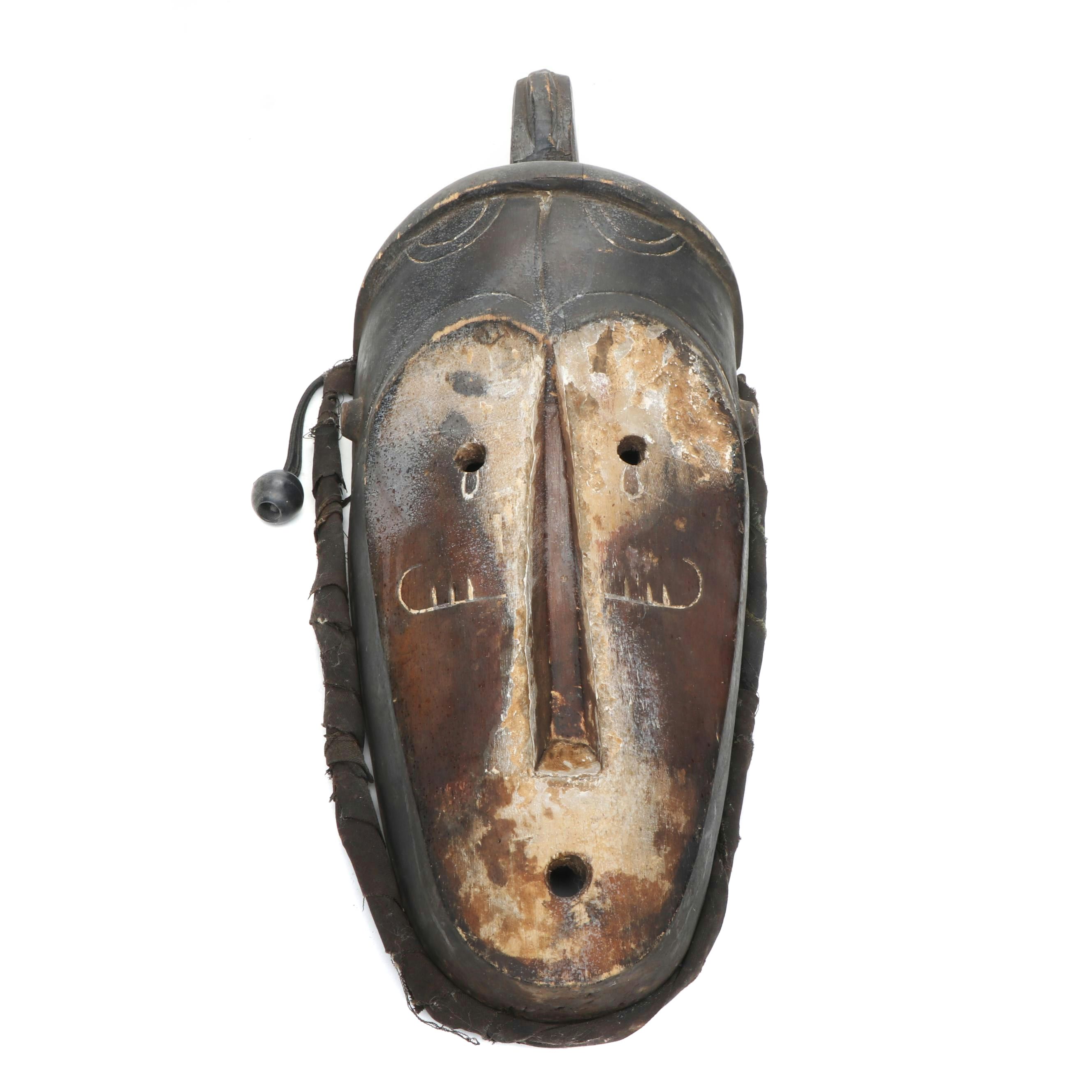 West African Hand-Carved Bobo Style Wall Mask