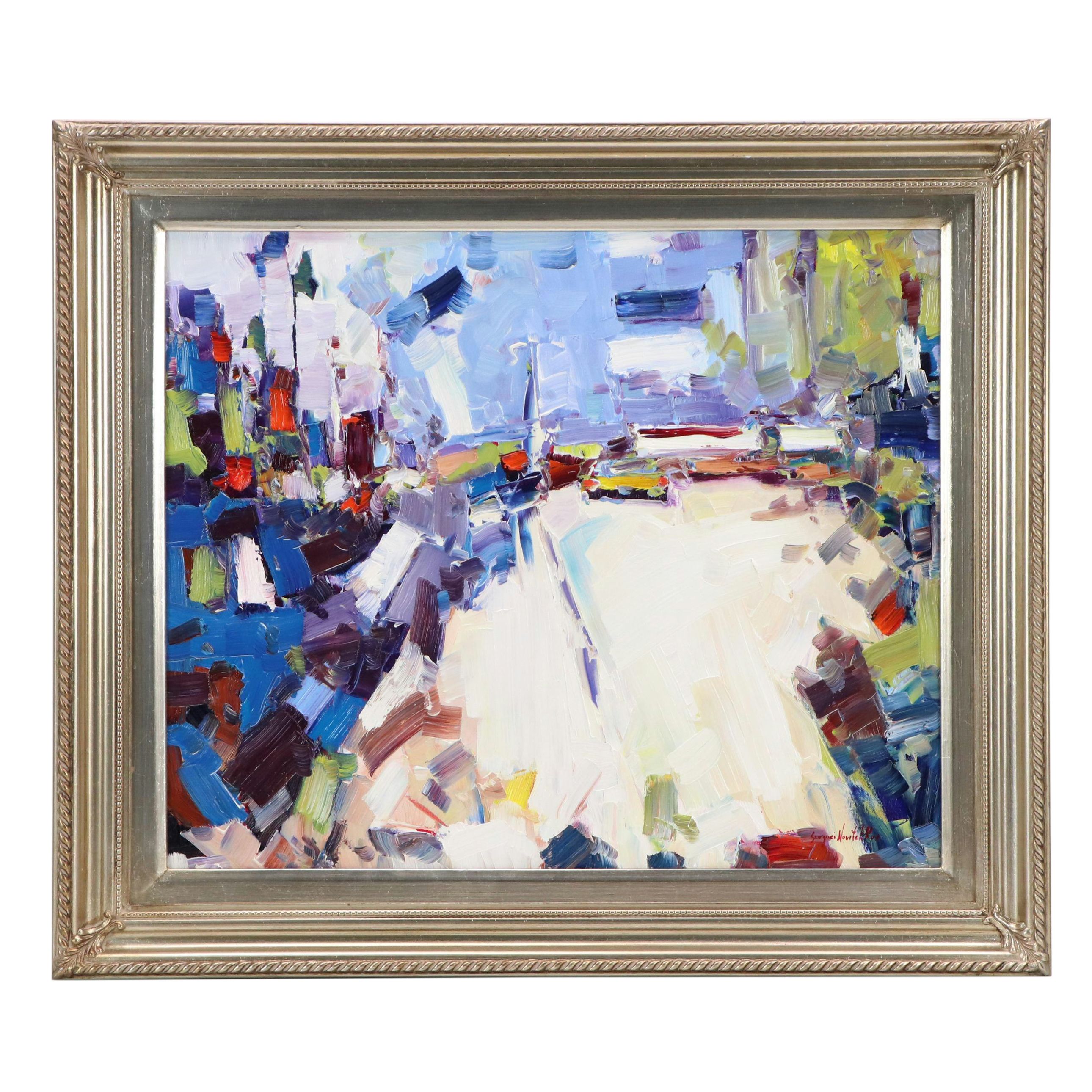 Serguei Novitchkov Oil Painting "Palm Springs, California," 2025