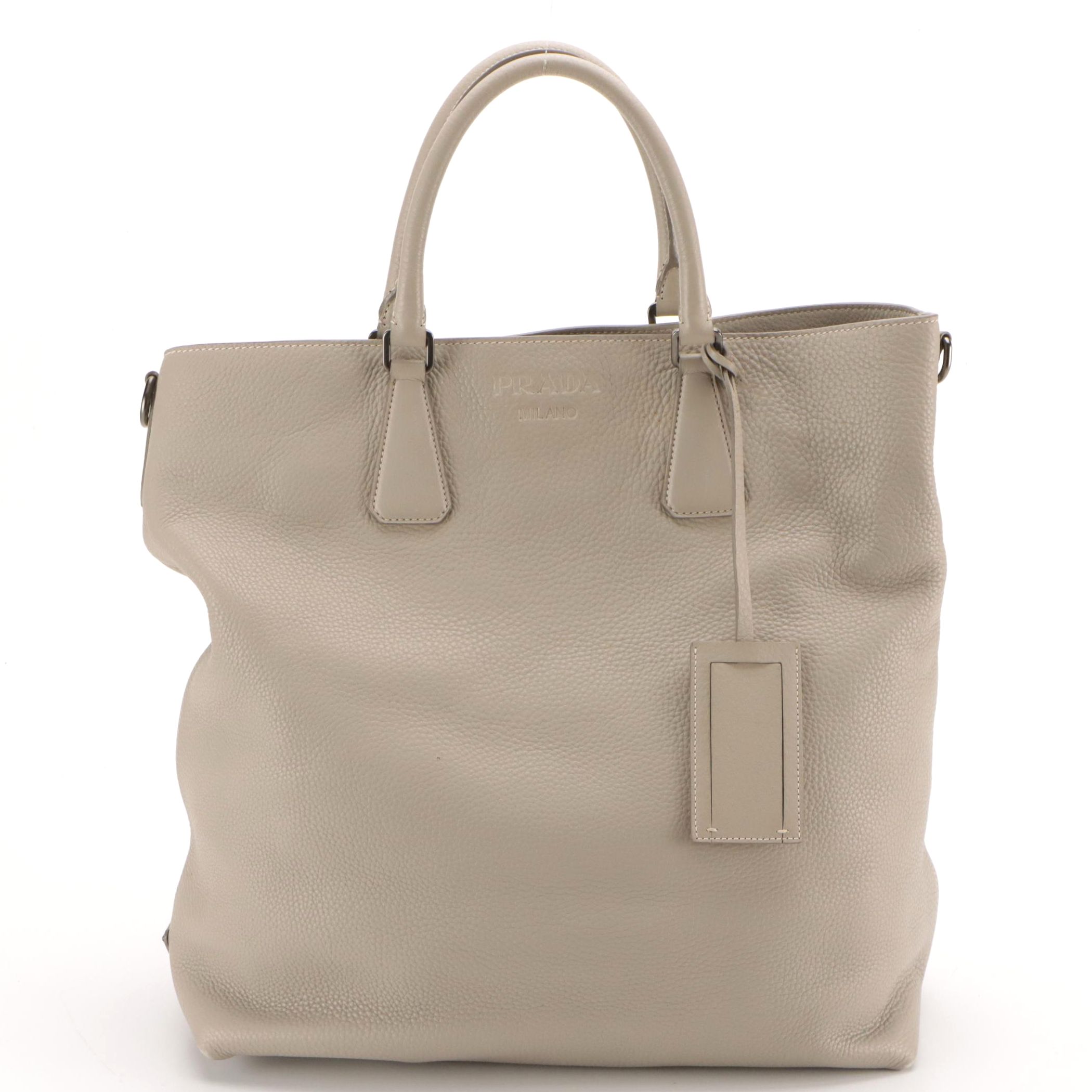 Prada Vitello Daino Leather Large Two-Way Tote Bag