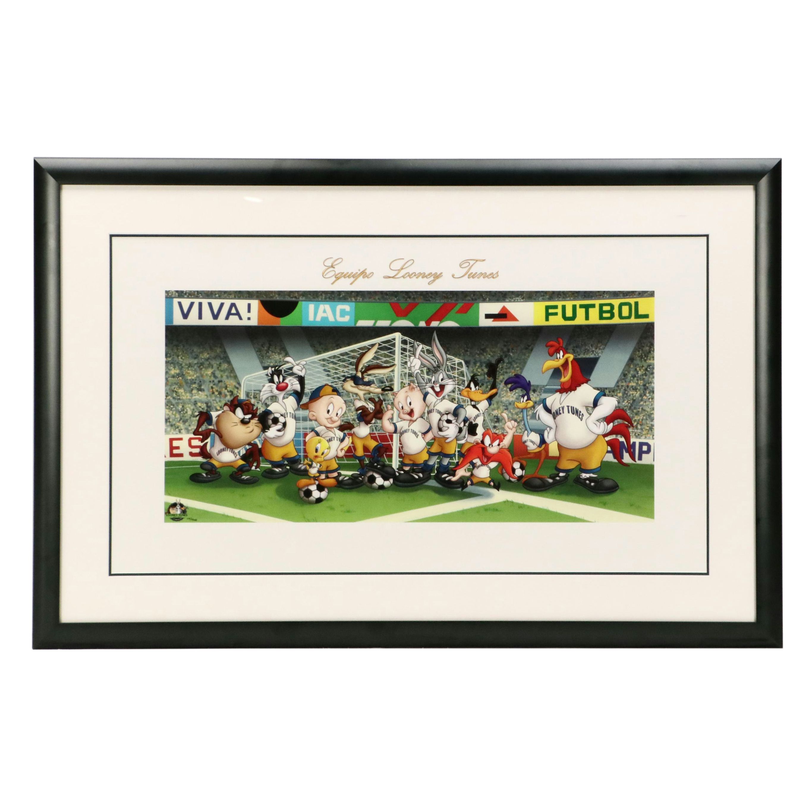 Warner Bros. Offset Lithograph "Equipo Looney Tunes," 2001