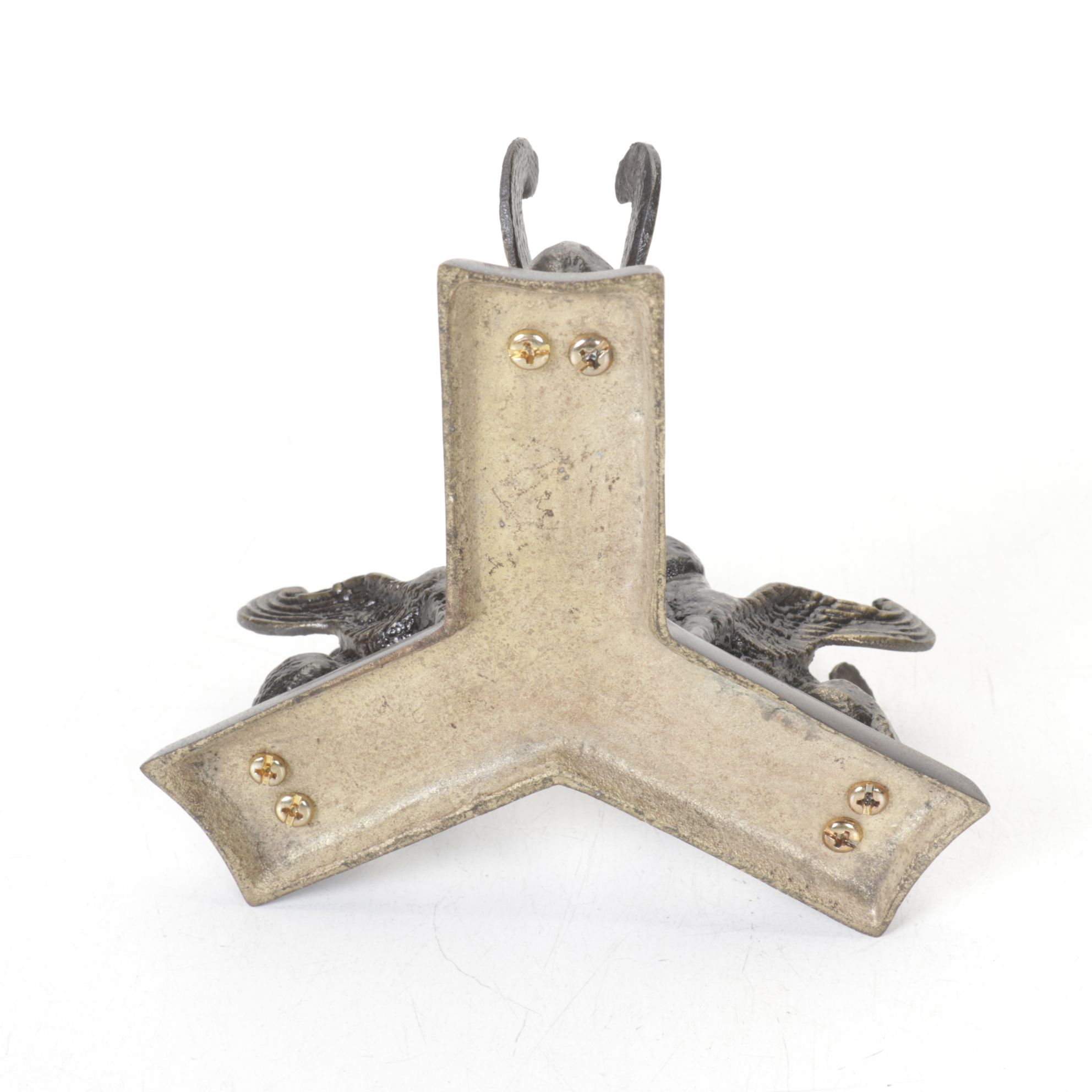 Cast Metal Figure of Atlas with Stone Globe, Desk Screen, and More