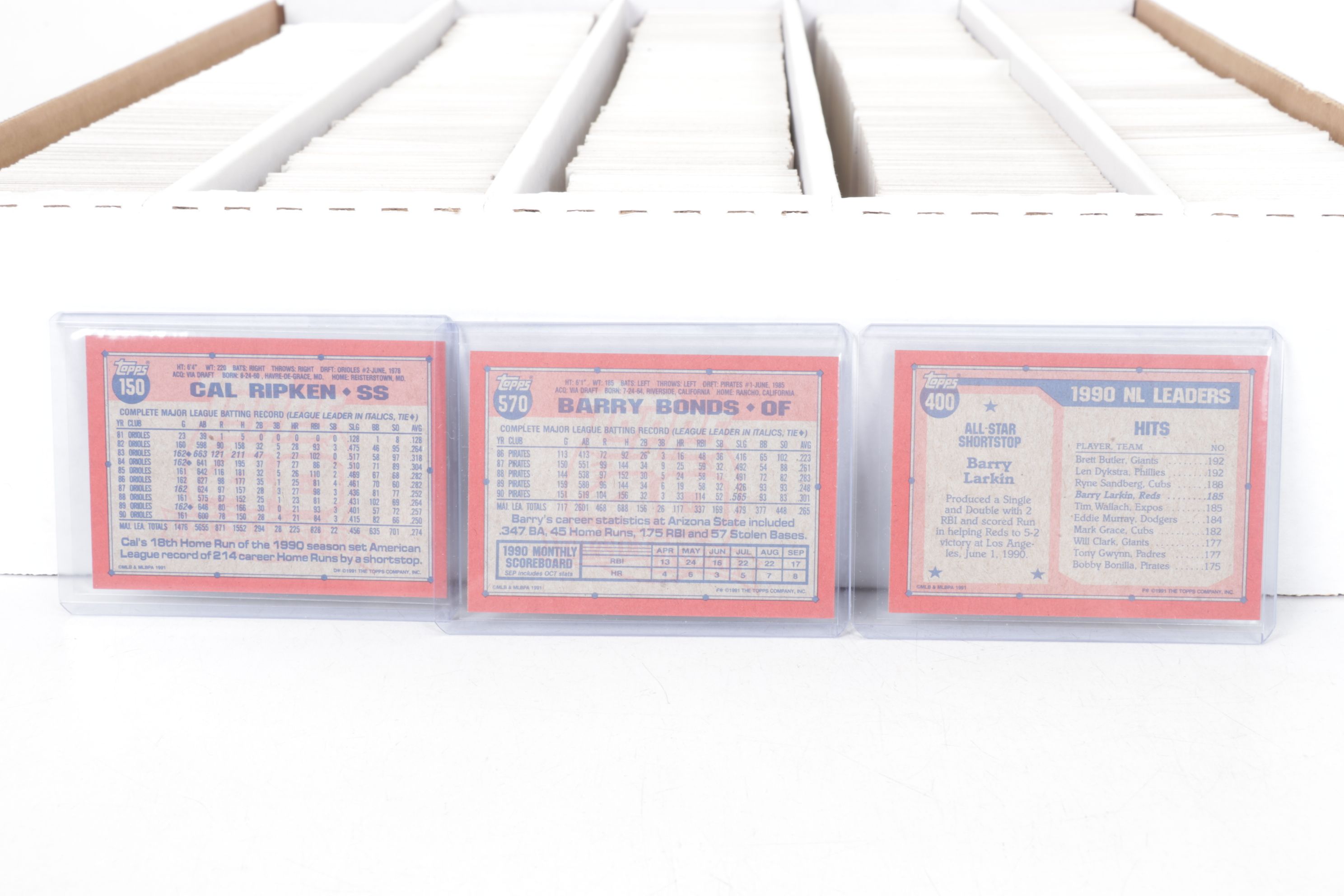 5,000 Mint Condition 1991 Topps Cut Card Storage Vending Case Baseball Cards