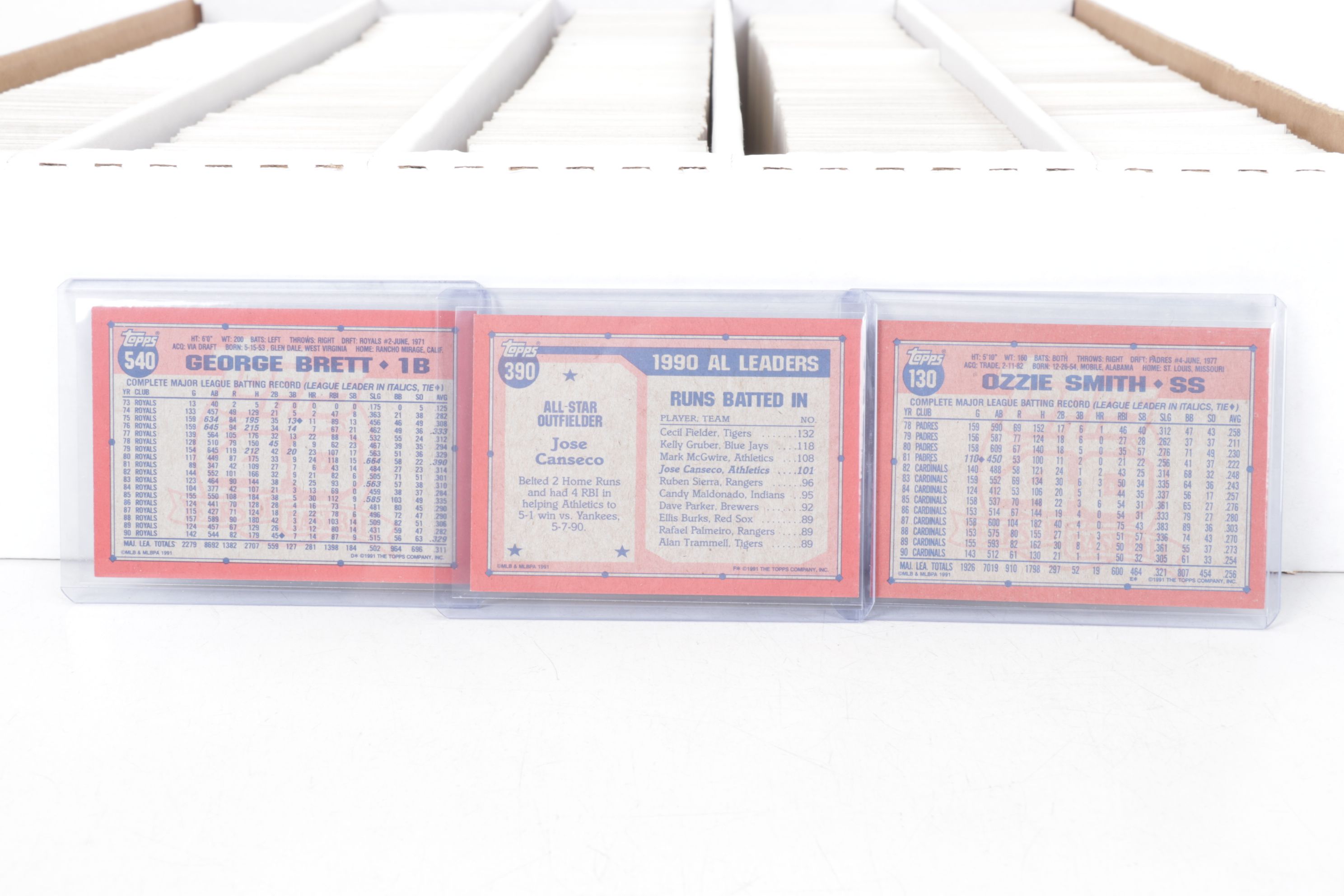 5,000 Mint Condition 1991 Topps Cut Card Storage Vending Case Baseball Cards