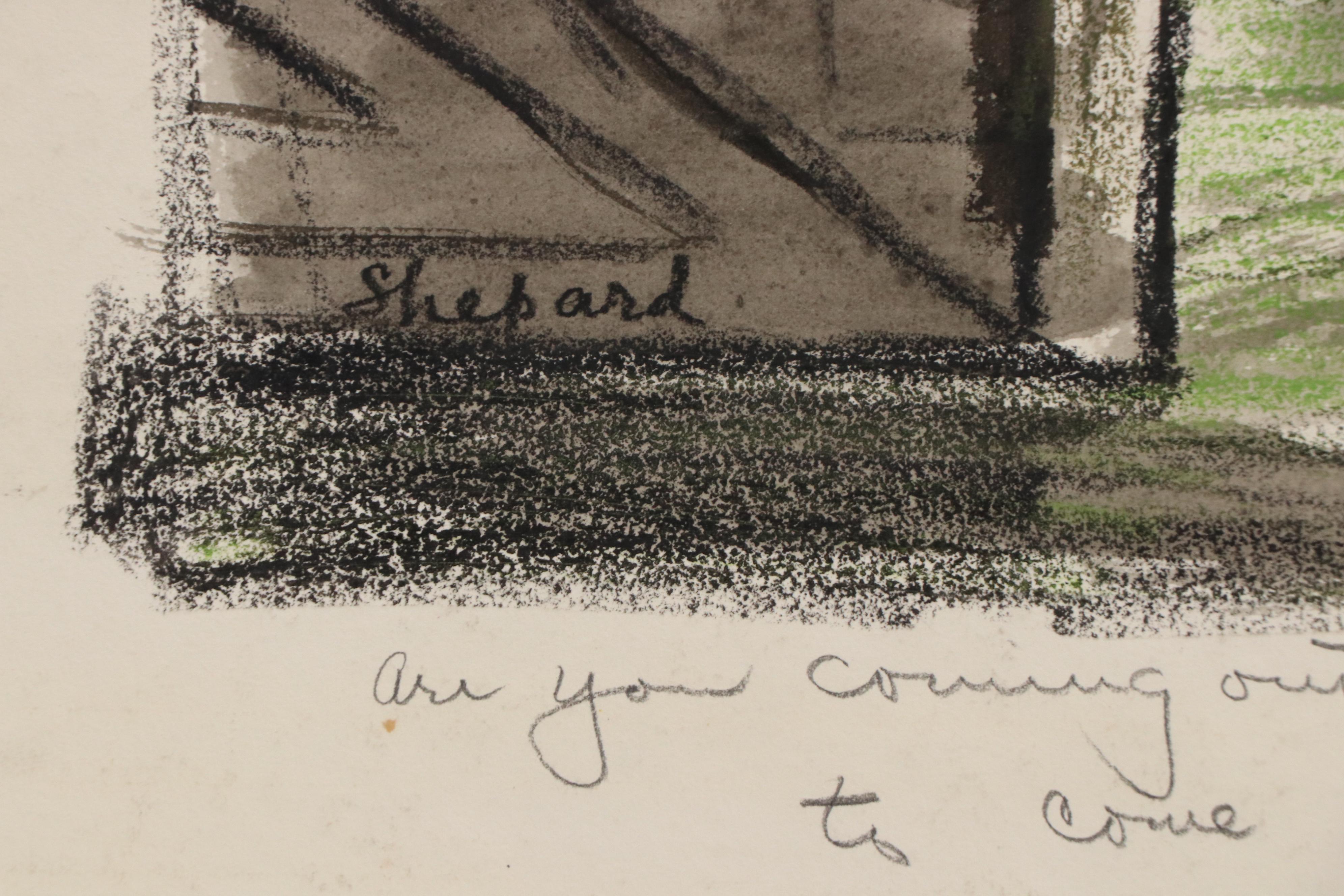 Three Drawings of Humorous Narrative Scenes With Caricatures, 20th Century