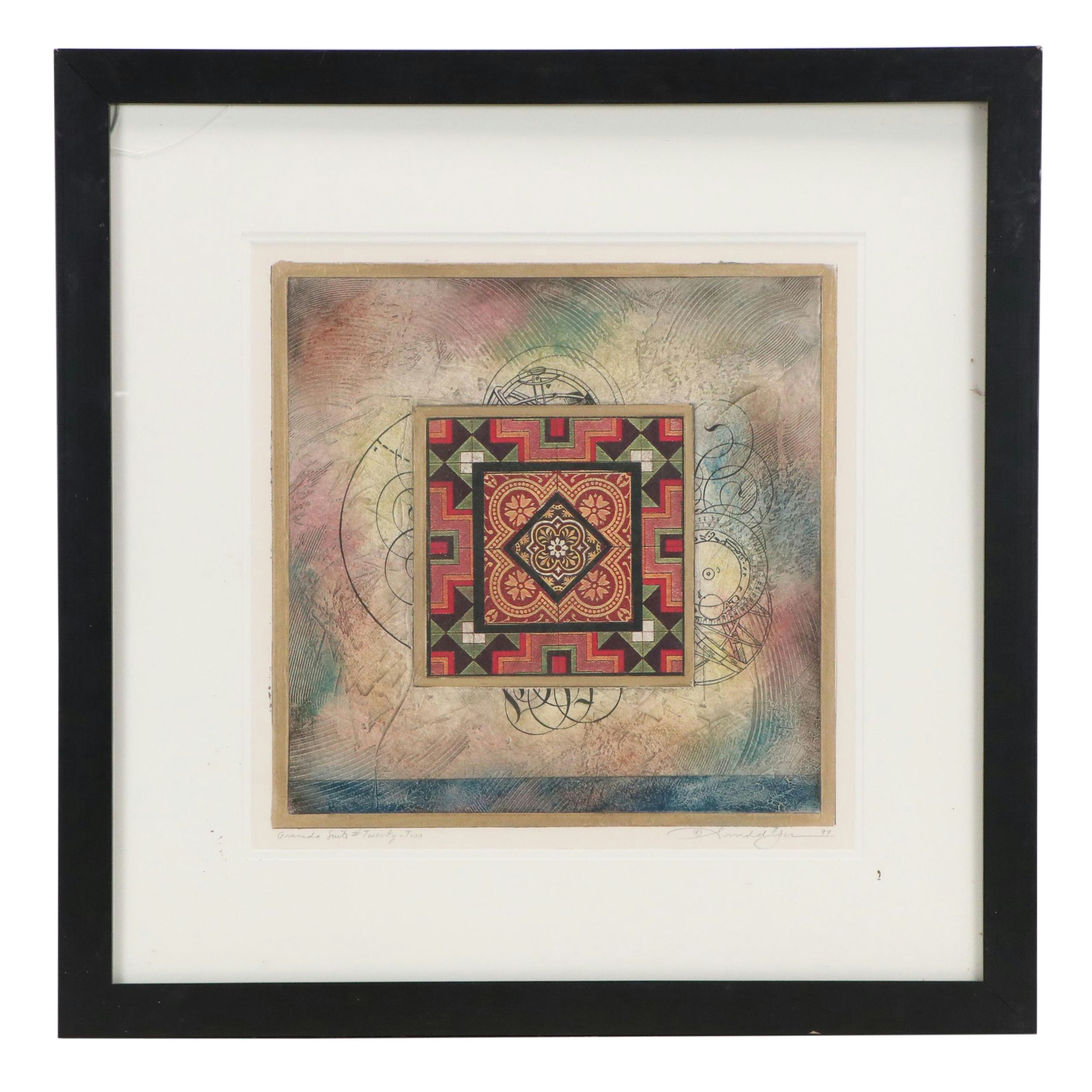 Embellished Photomechanical Print "Granada Suite # Twenty-Two," 1997