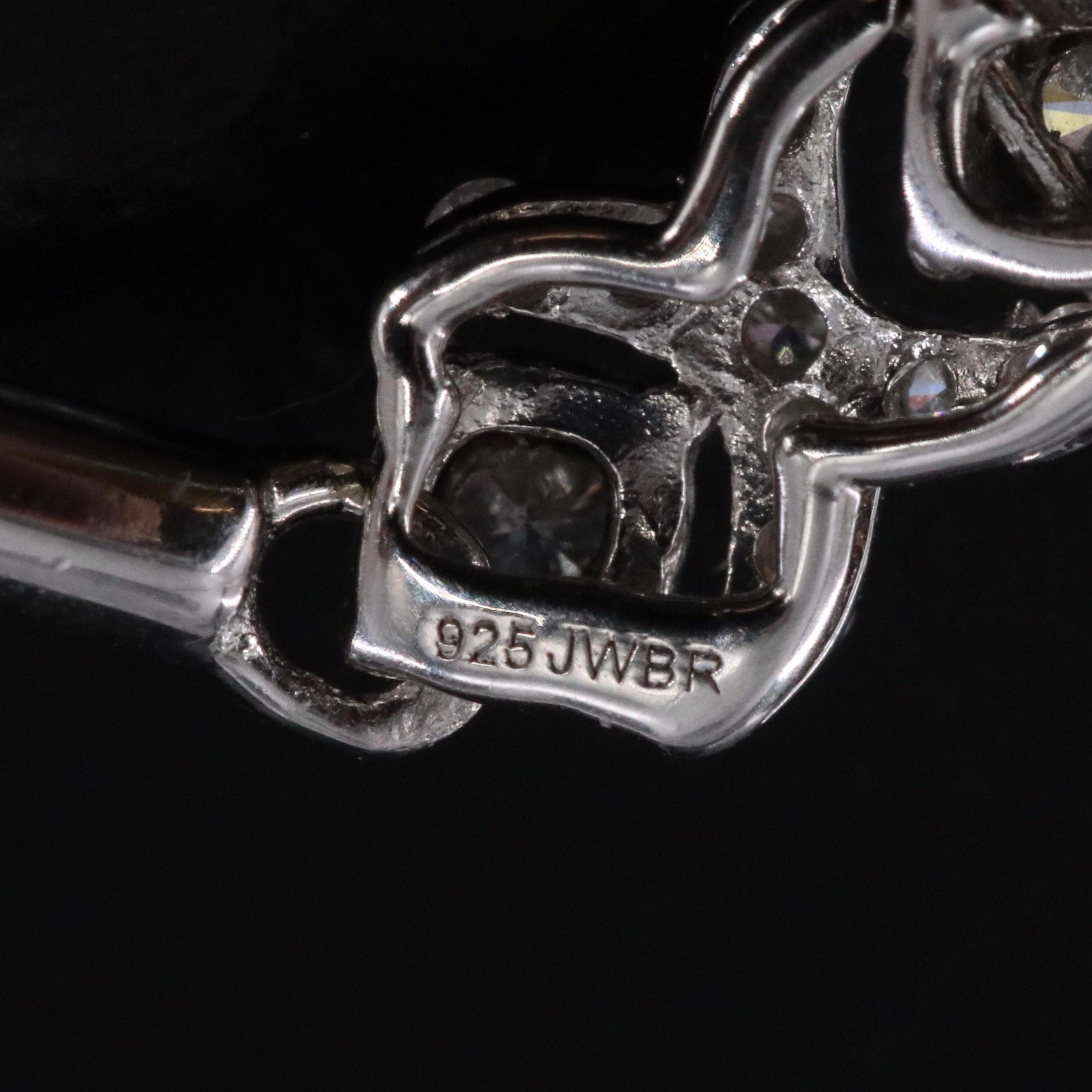 Sterling 1.01 CTW Diamond "XO" Bolo Bracelet