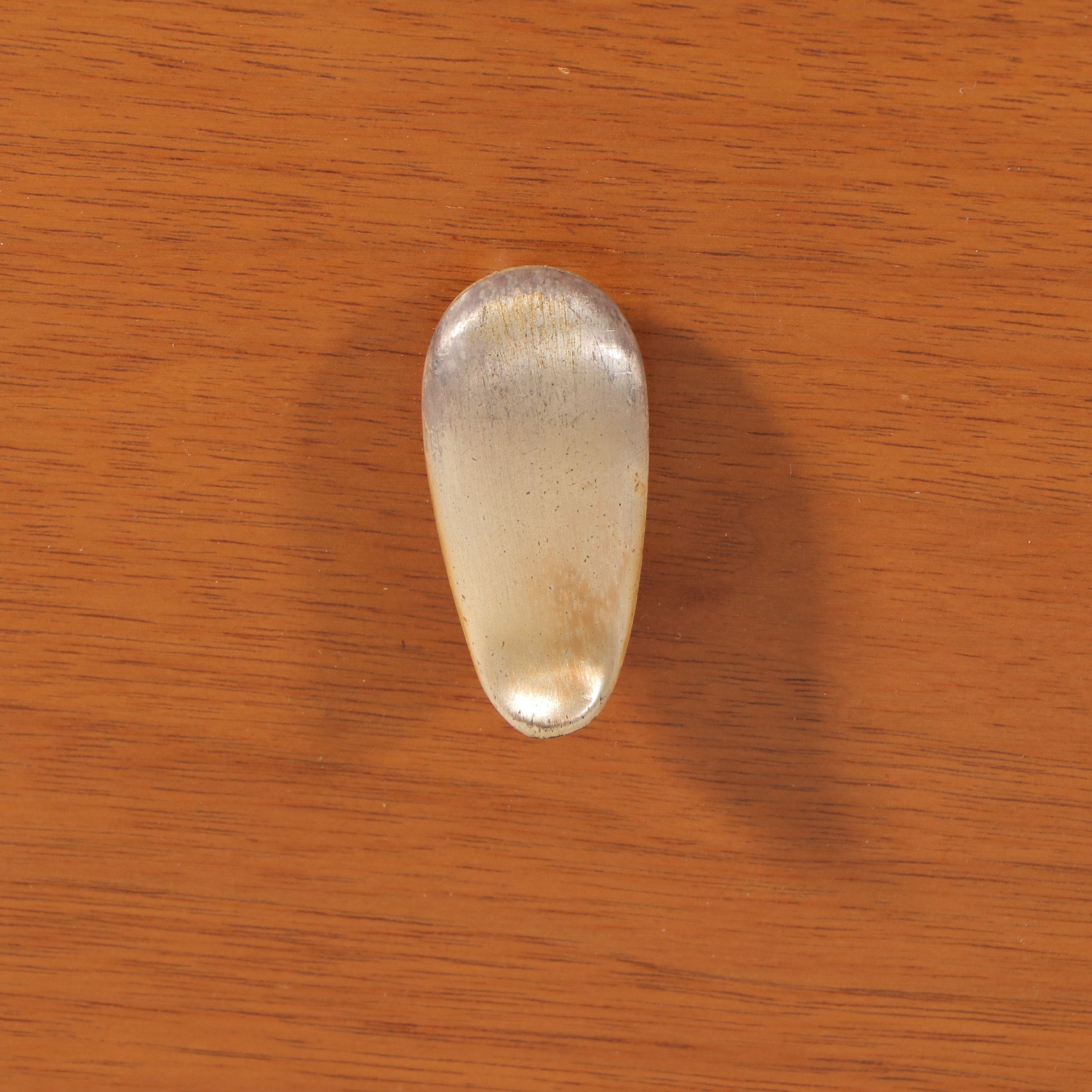 John Van Koert for Drexel Mid Century Modern Walnut Desk with Leather Top