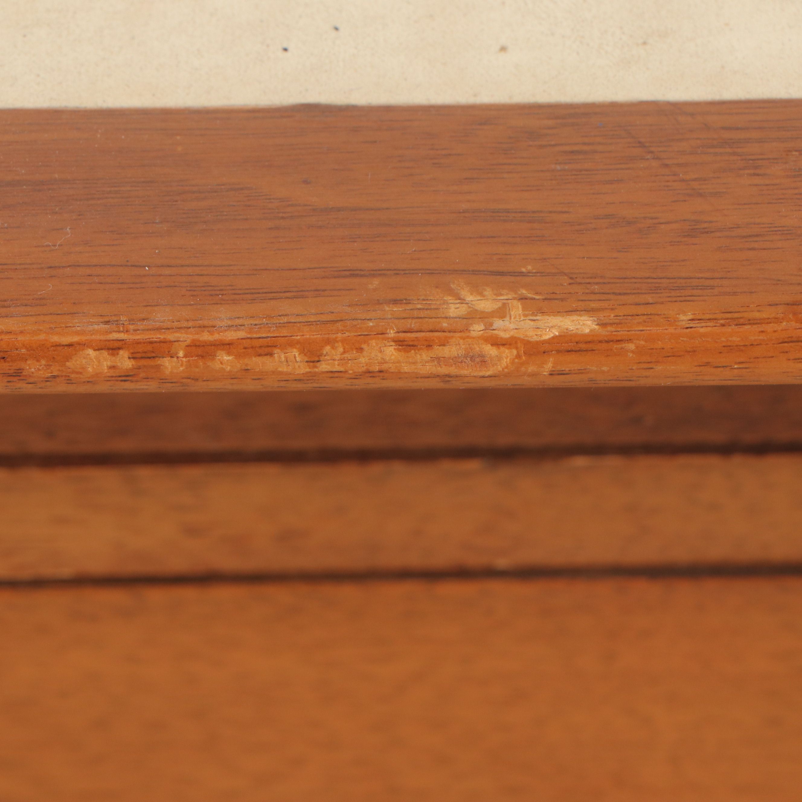 John Van Koert for Drexel Mid Century Modern Walnut Desk with Leather Top