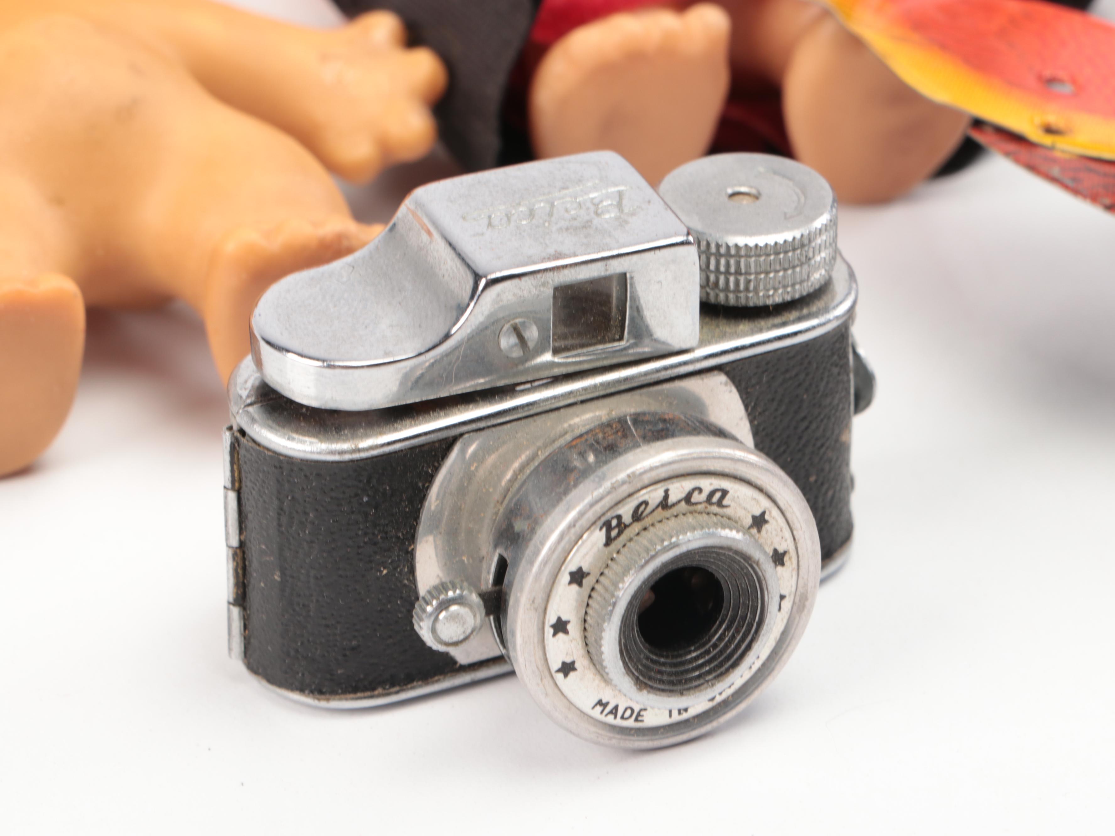 Max Carl Wind-Up Frog and Halsam Safety Blocks with More Vintage Toys