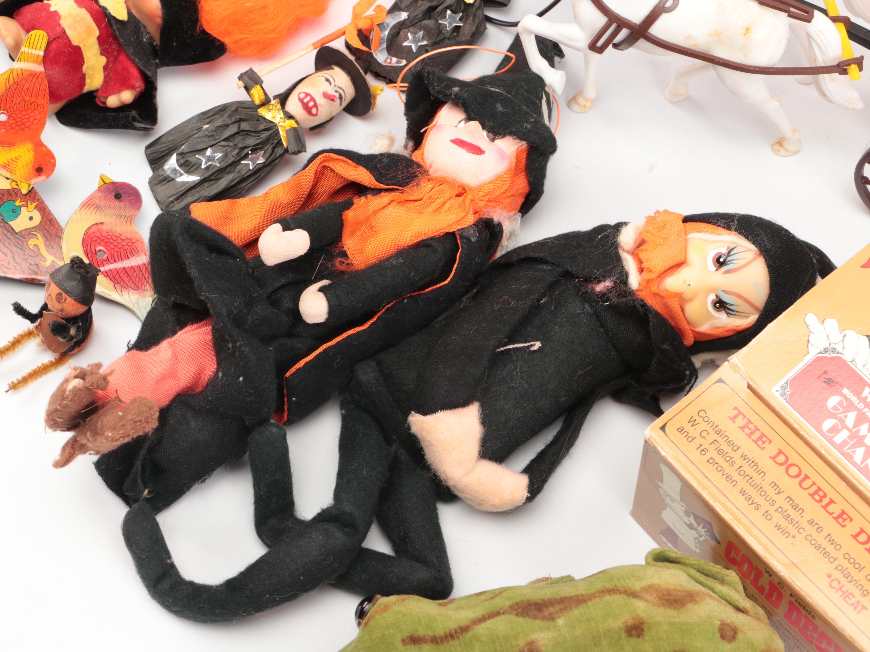 Max Carl Wind-Up Frog and Halsam Safety Blocks with More Vintage Toys